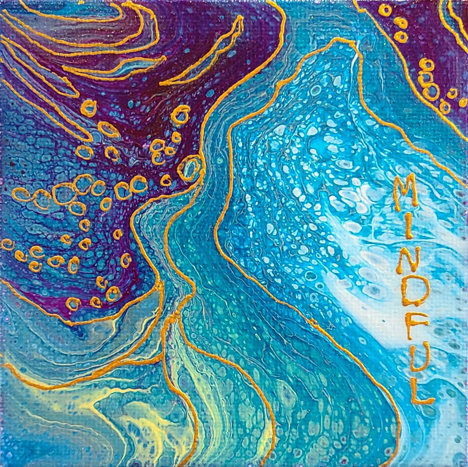 Love Letters Magnet ~ Mindful II by Kate McCavitt