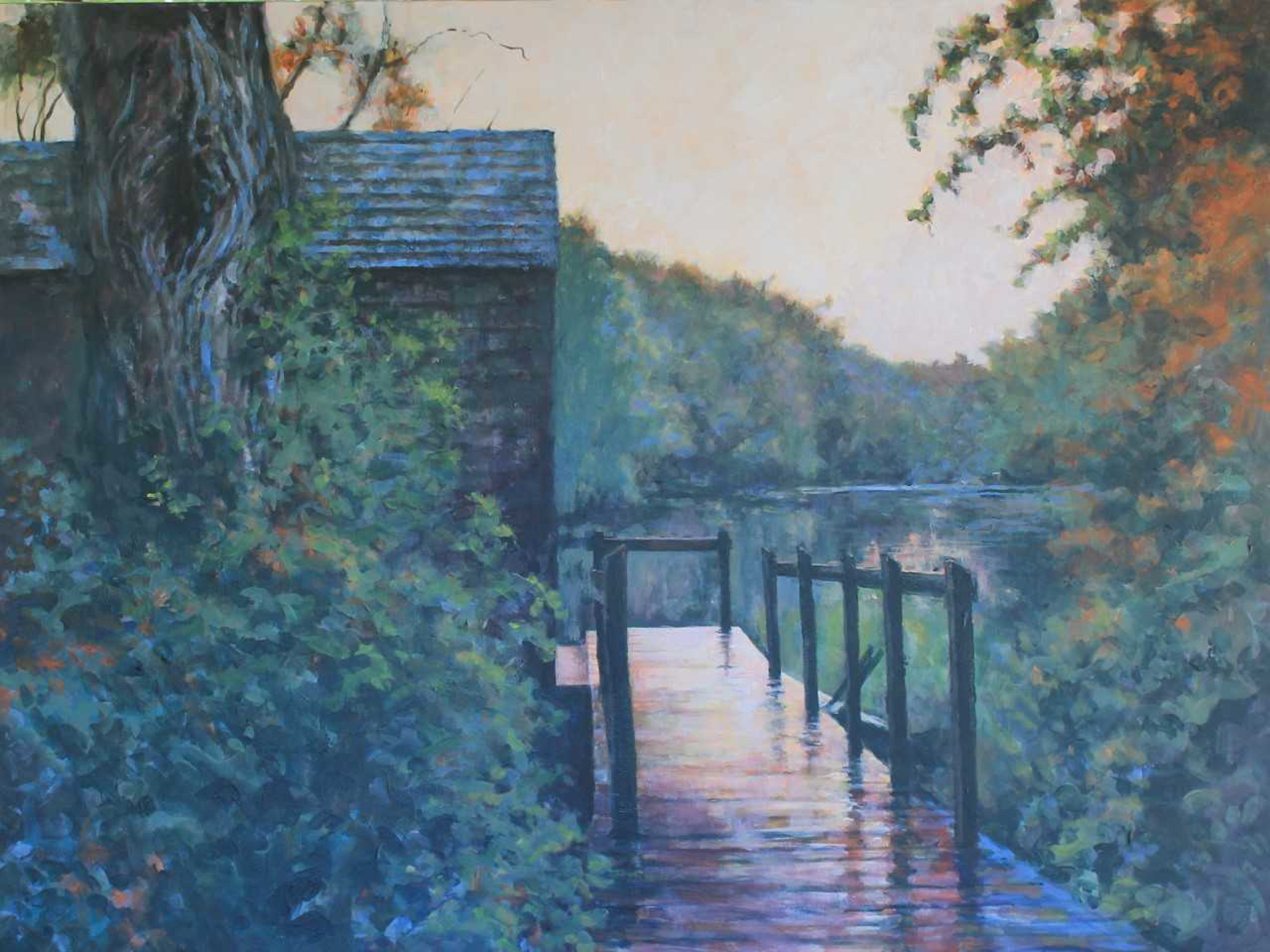 Boat Shed at Twilight by Douglas H. Caves Sr.