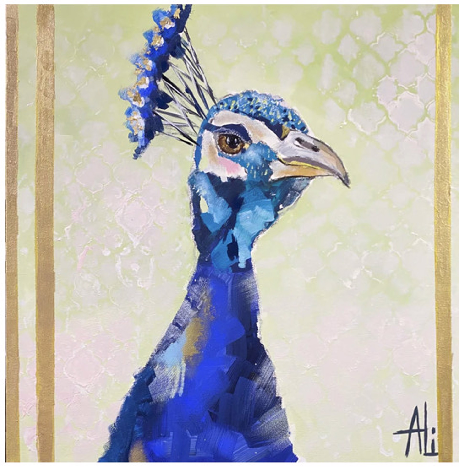 Portrait of a Peacock by Ali Leja