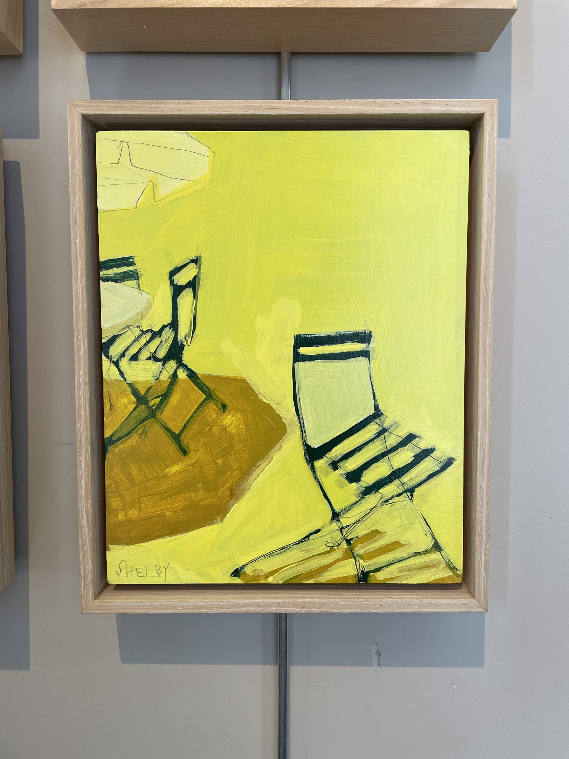 Yellow Bistro Chairs by Shelby Monteverde