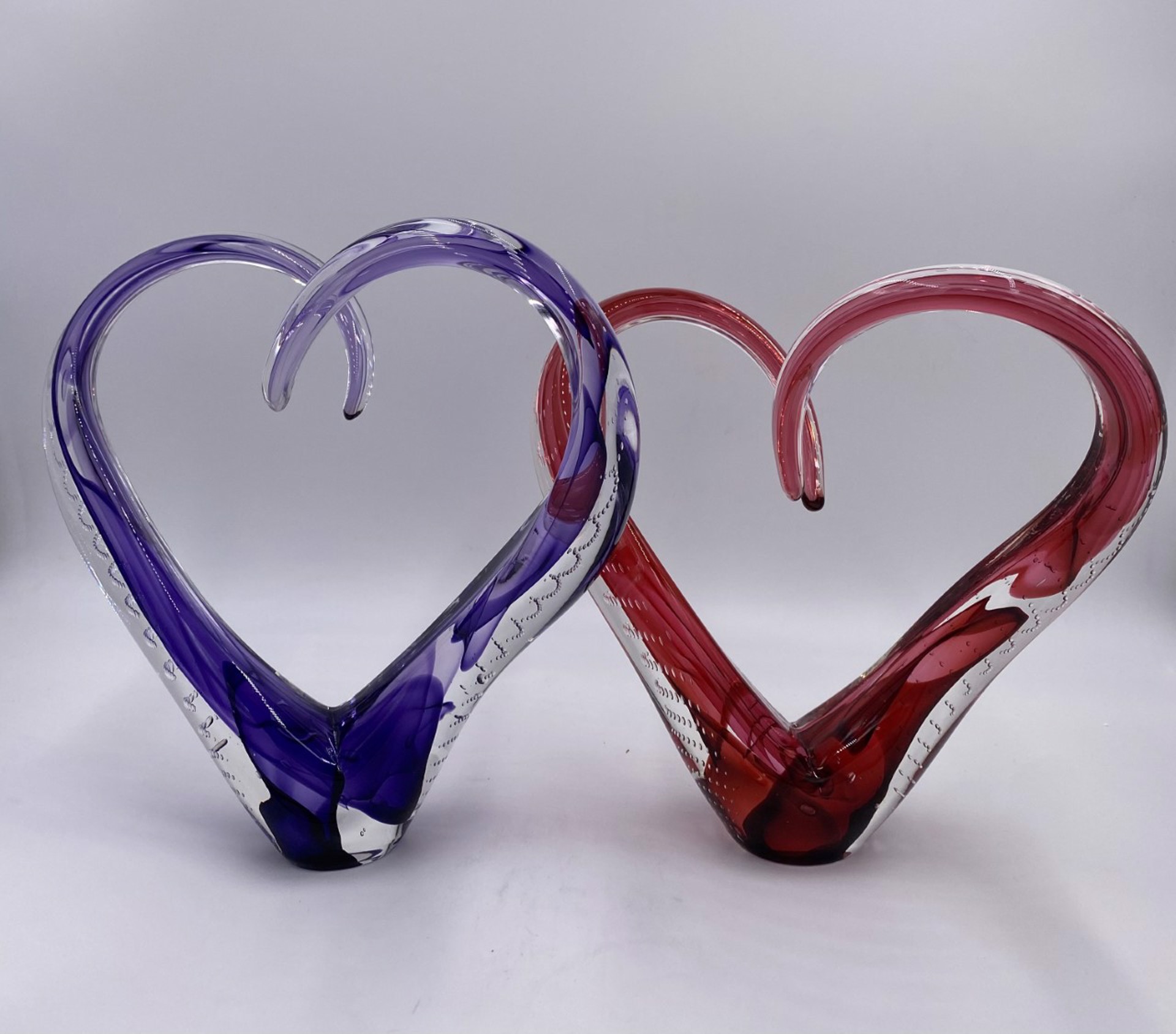 Large Love Sculptures (Red/Purple) by Scott Hartley