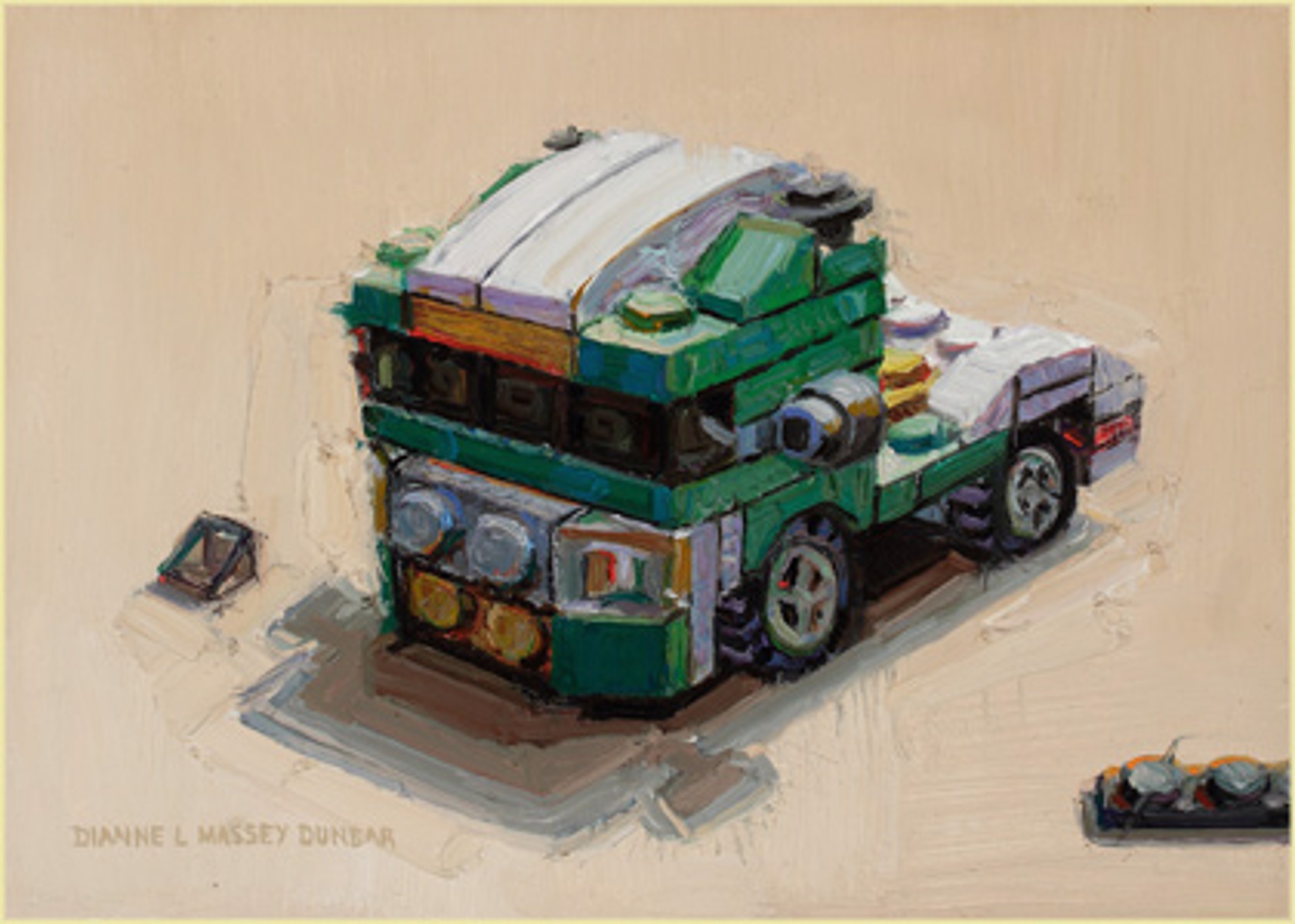 Semi Tractor by Dianne L Massey Dunbar