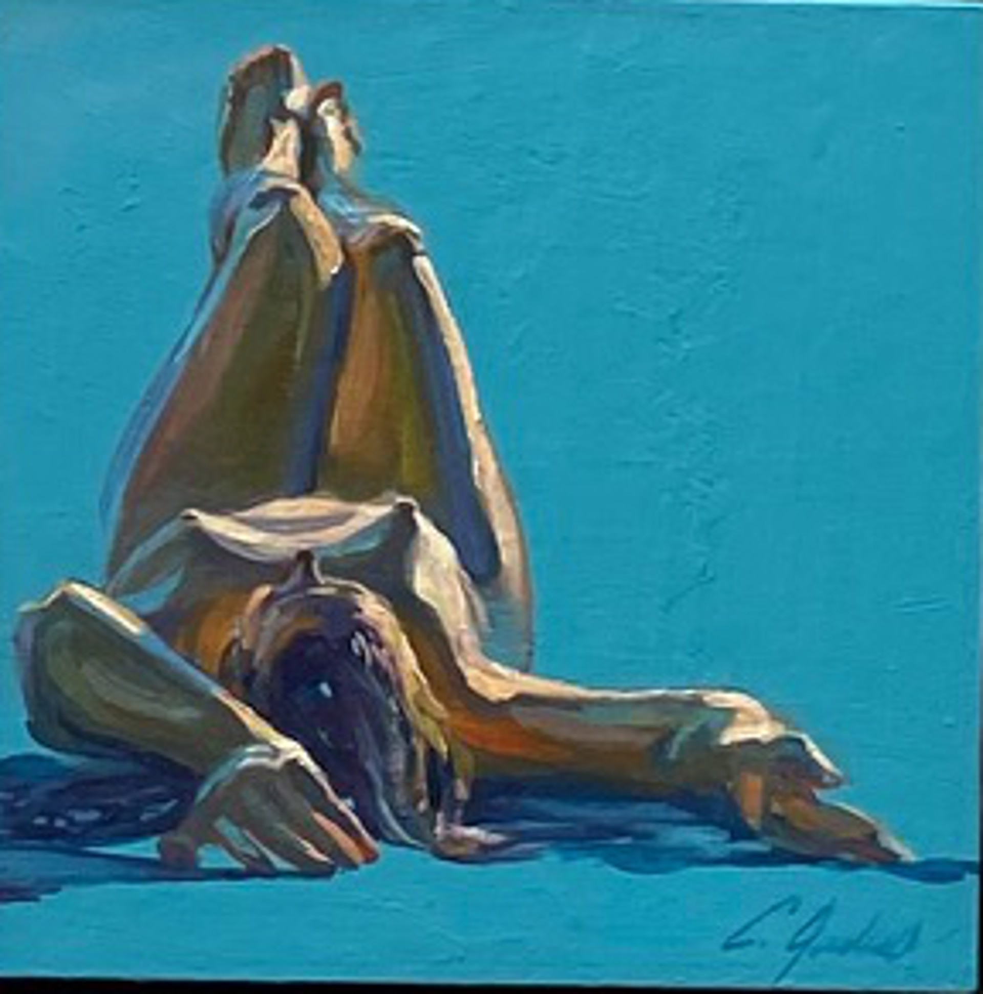 Blue Nude 12 by Carrie Jadus