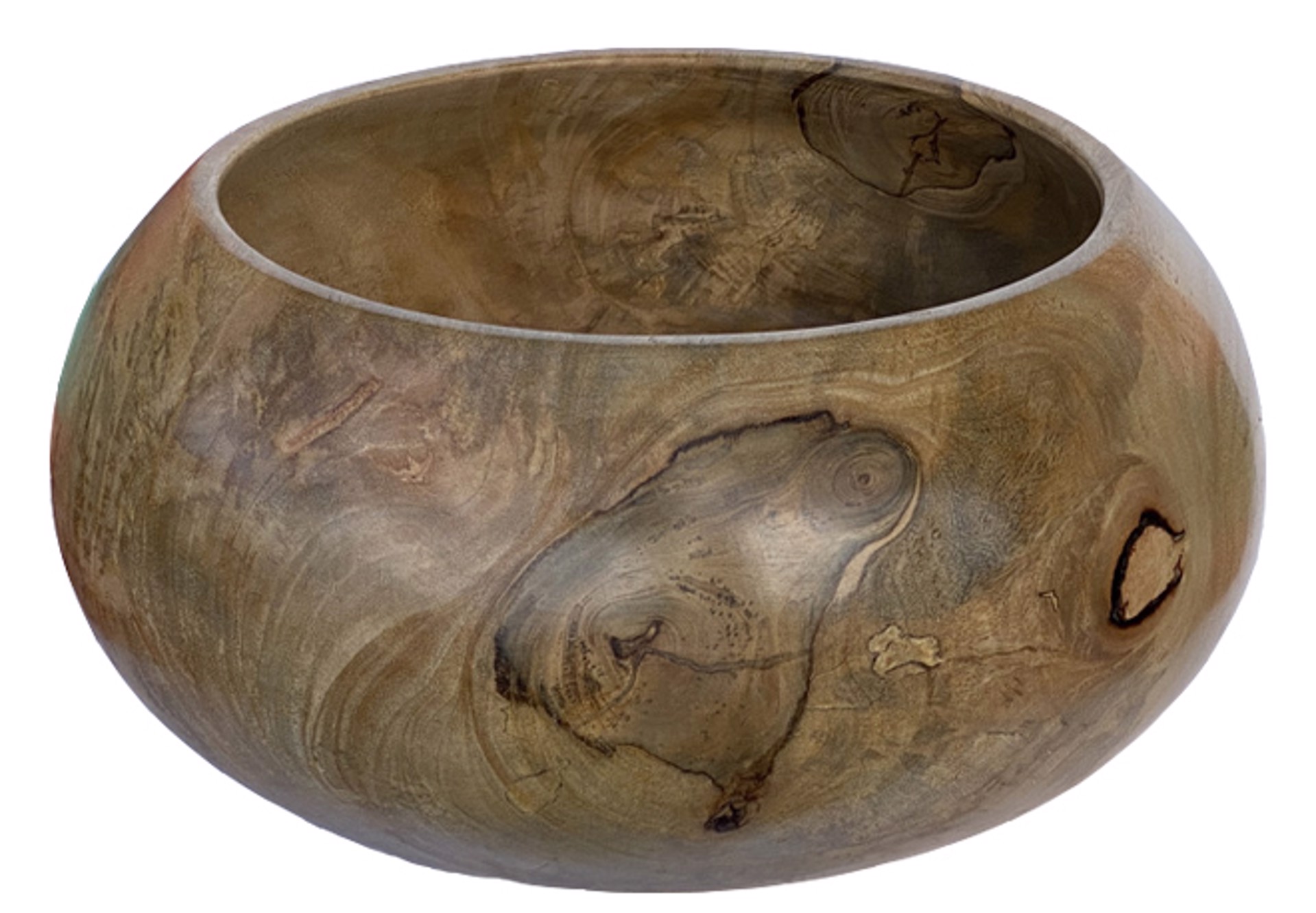 Mango Wide Bowl with Feet by John Fackrell