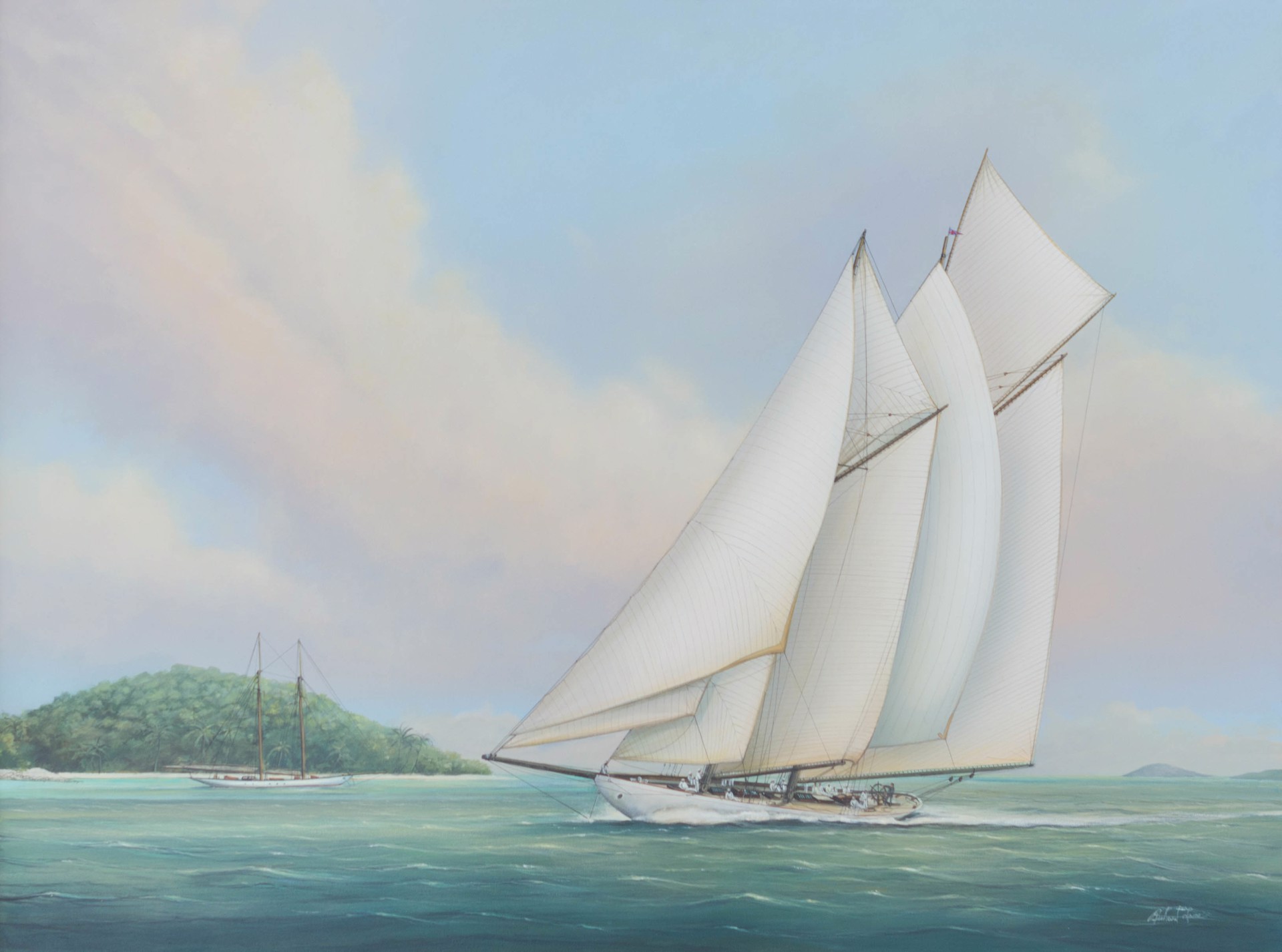 Westward Sailing -- the Caribbean by Richard Lane