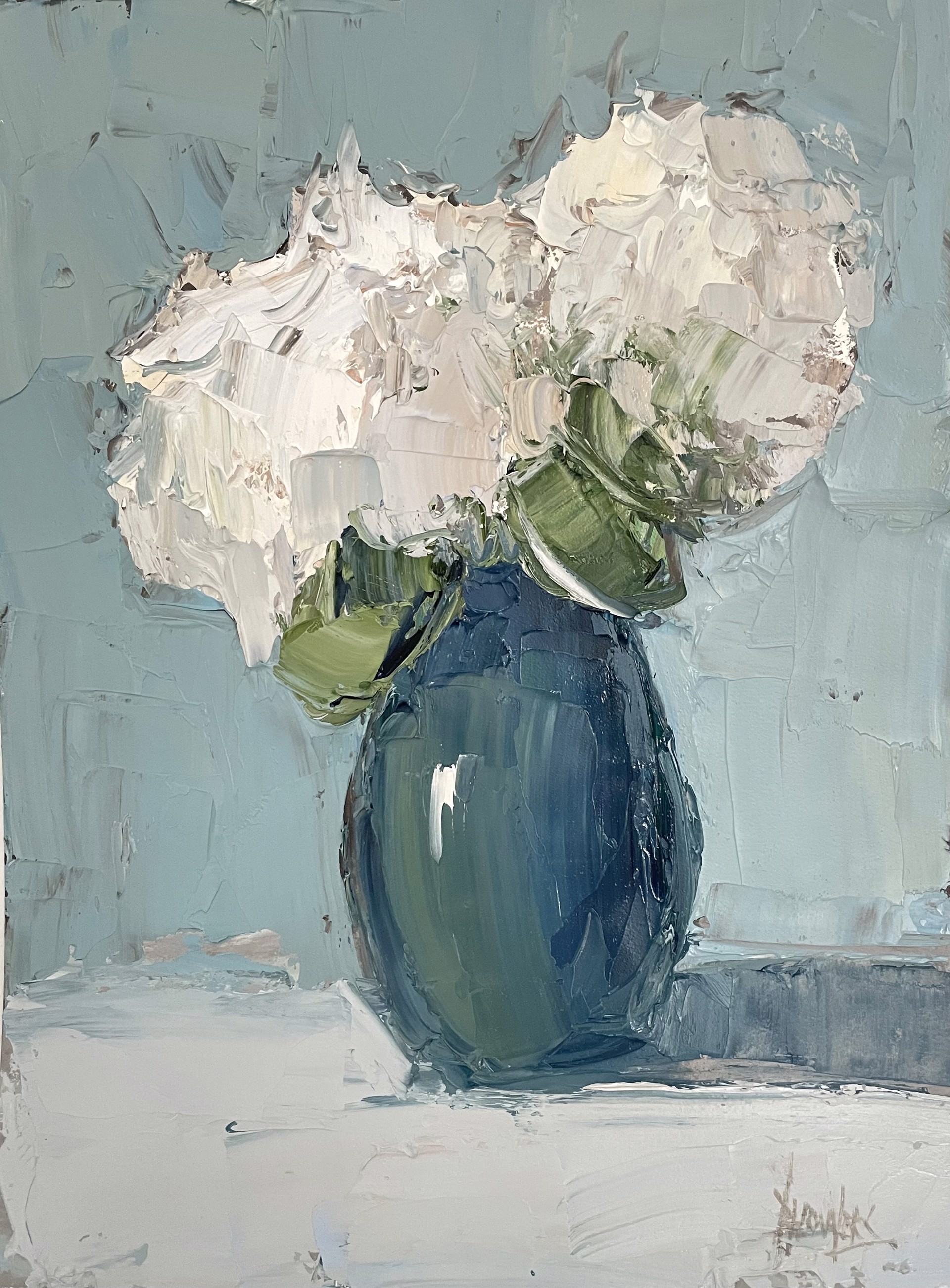 Large Bud Vase {SOLD} by Barbara Flowers