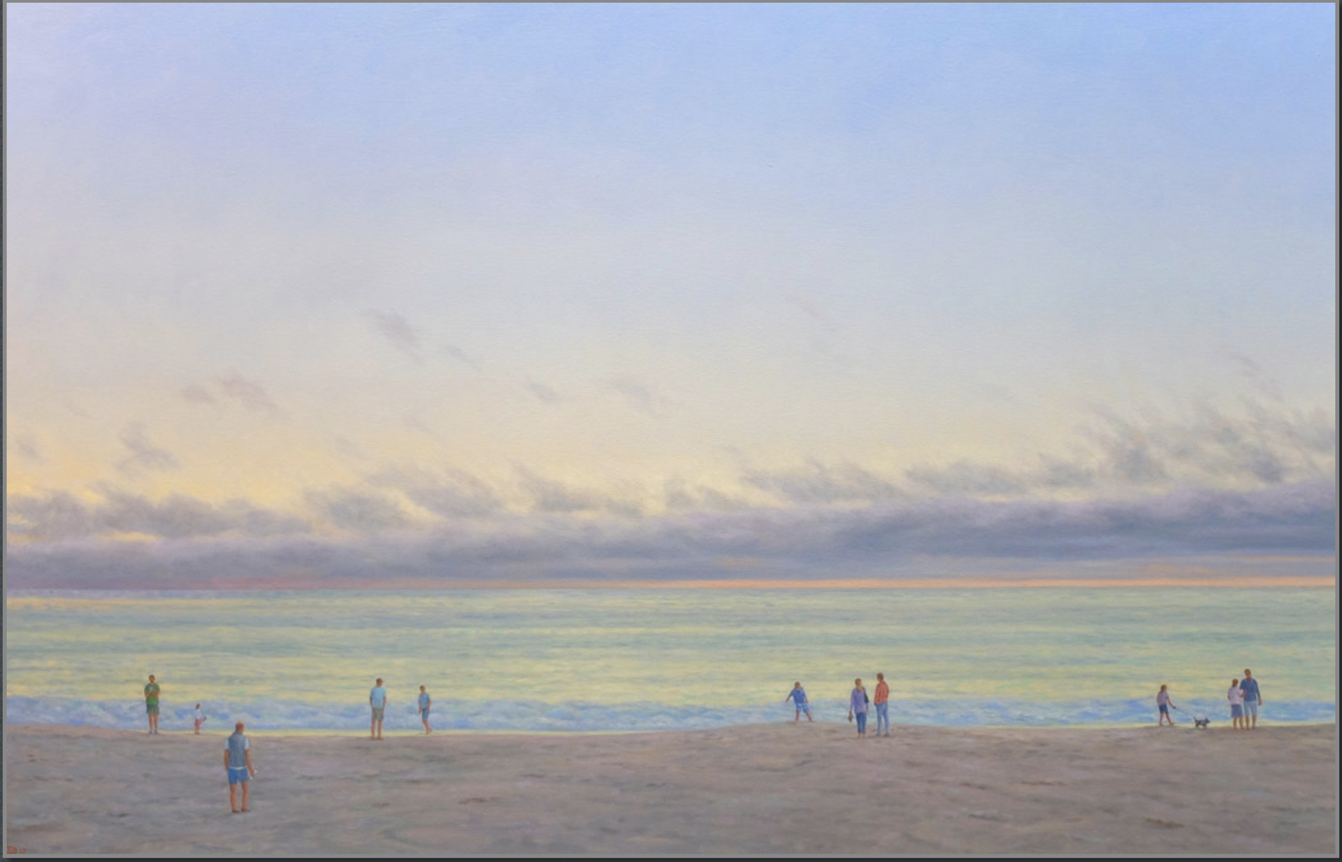 Evening Beach lll by Willard Dixon