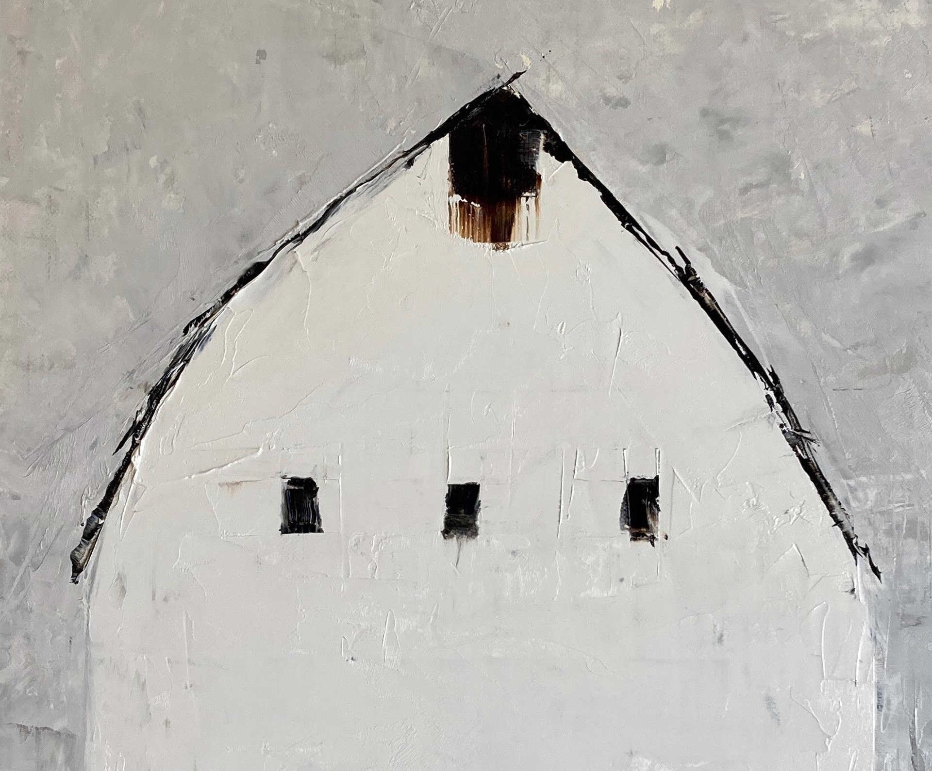 White Barn by Sandra Pratt