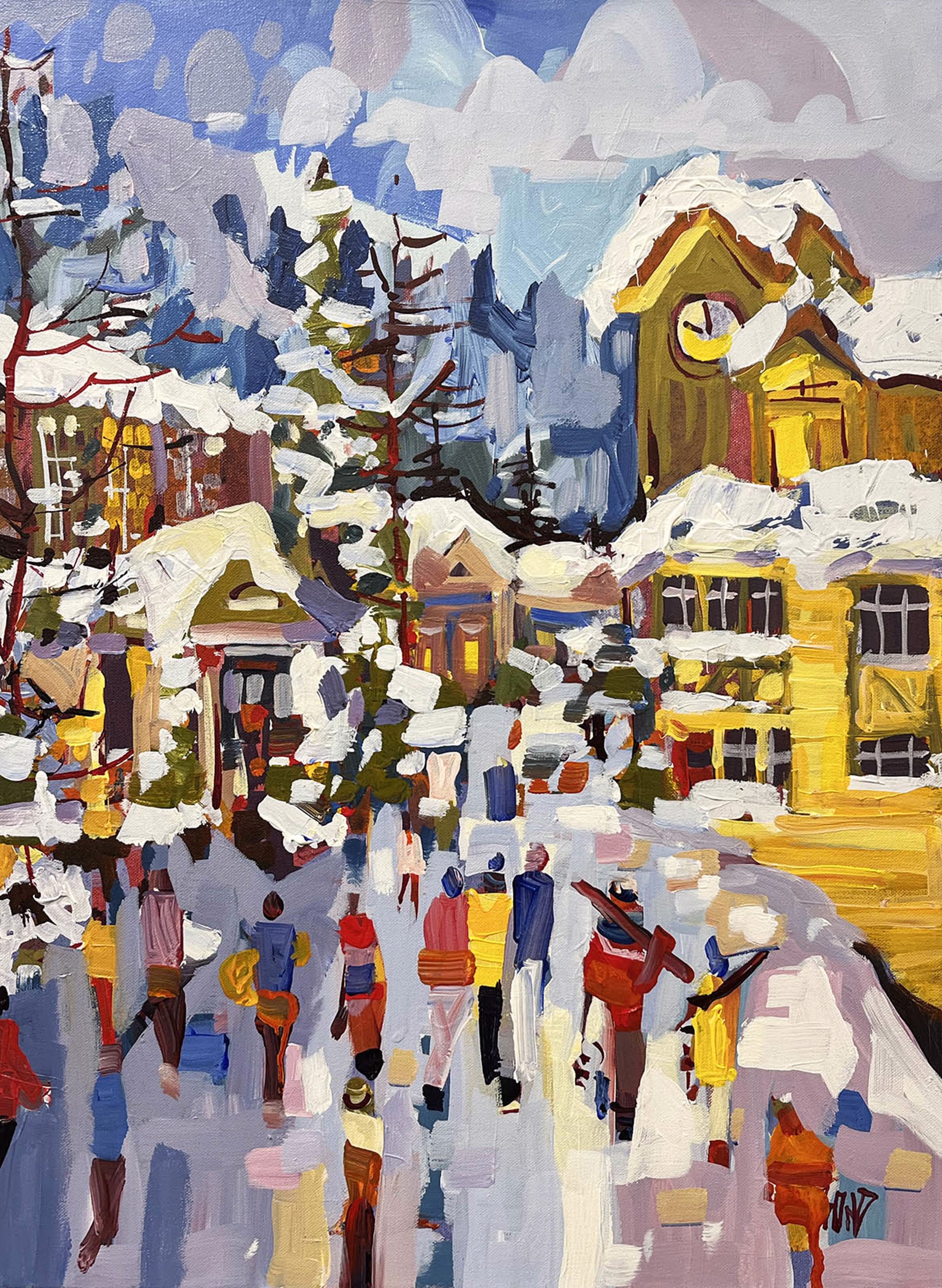 Winter Villages - Big White by Rick Bond