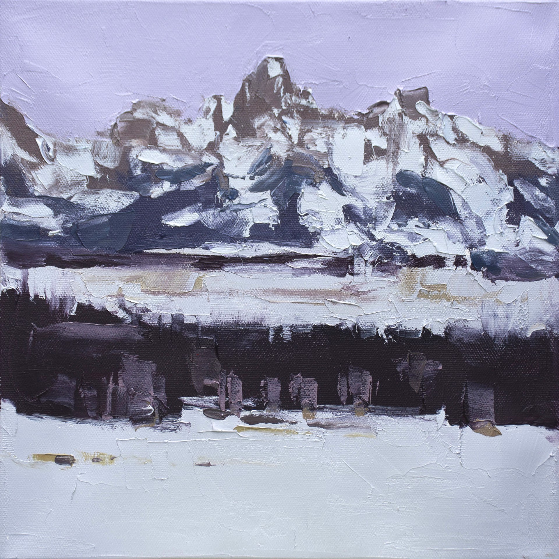 A Contemporary Landscape Painting Of The Tetons At Dusk By Silas Thompson Available At Gallery Wild