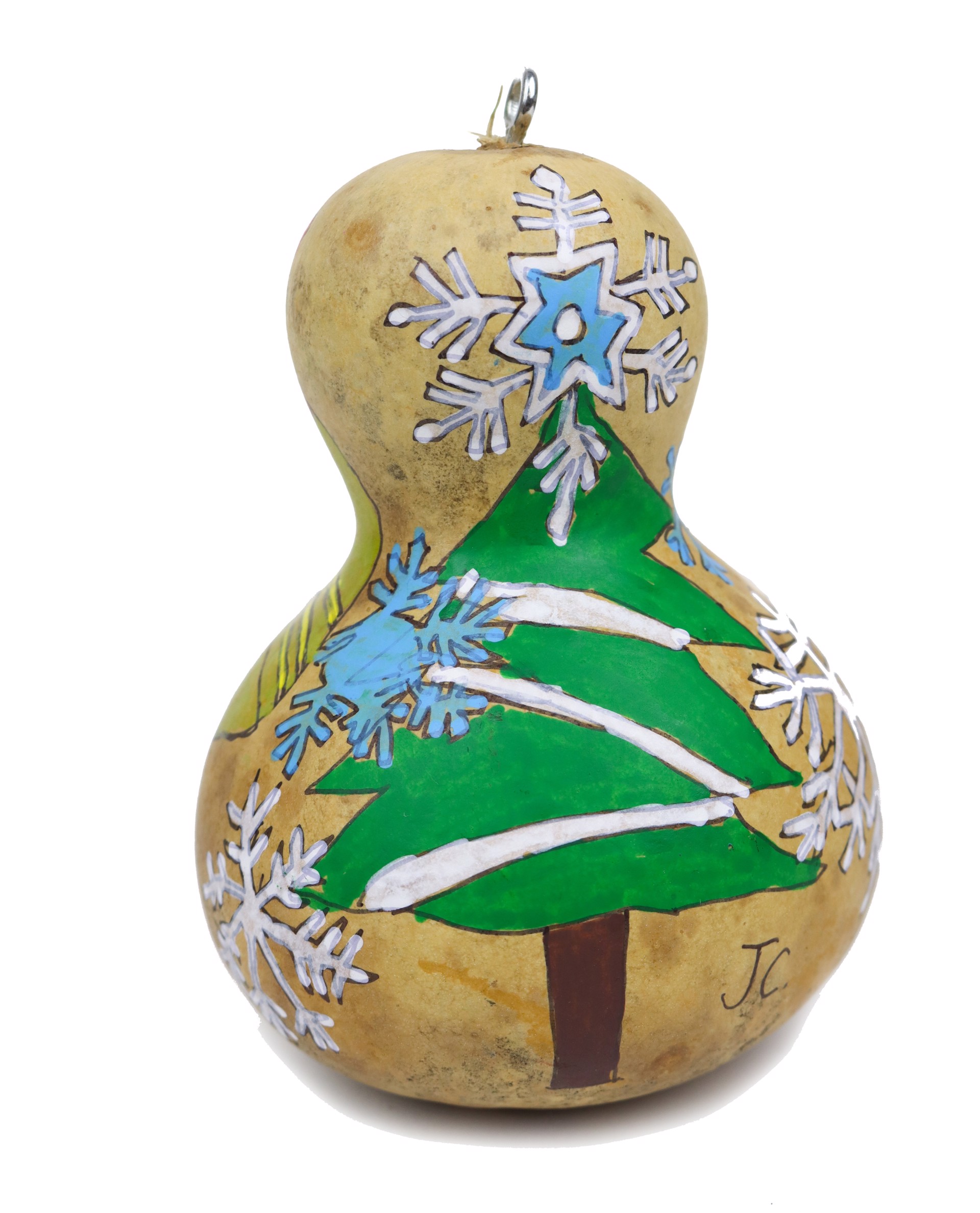 Winter Bells (gourd ornament) by Jacqueline Coleman