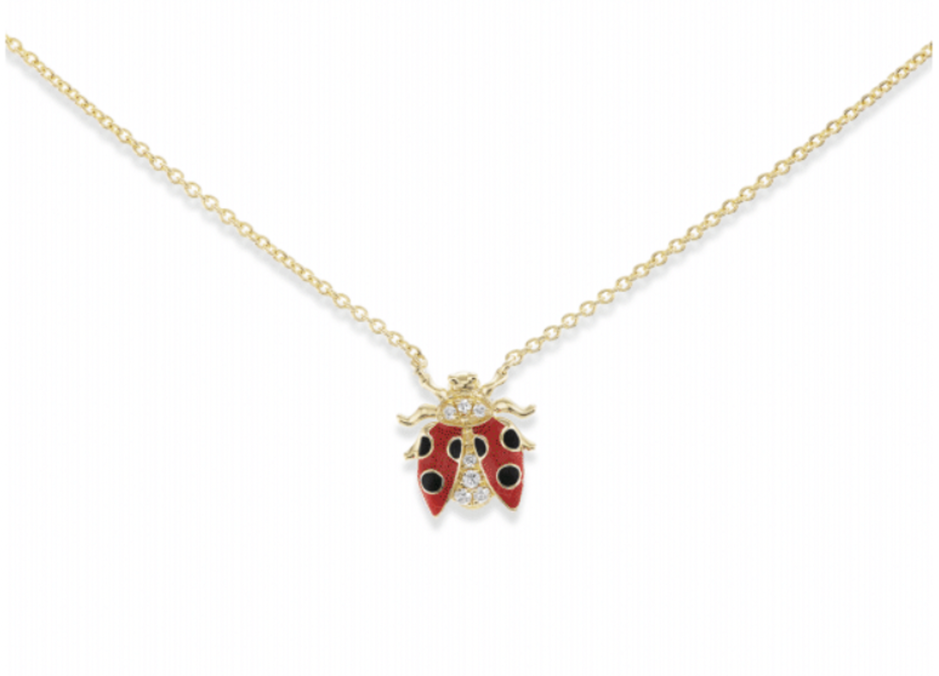 Ladybug Charm Necklace by Ana Katarina