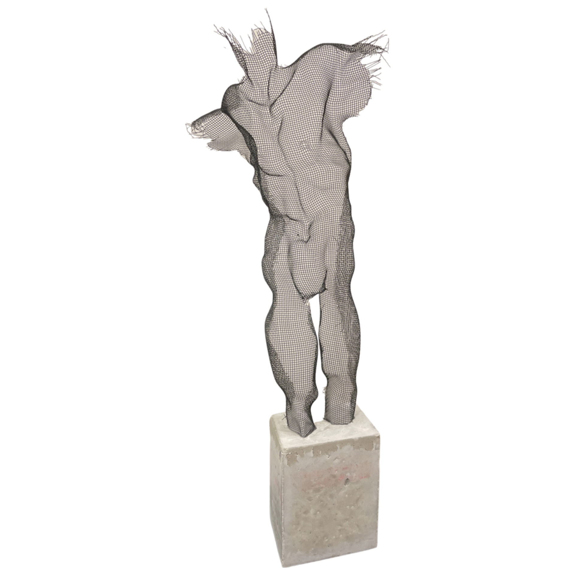 Mesh Male Small Sculpture by Ofer Rubin