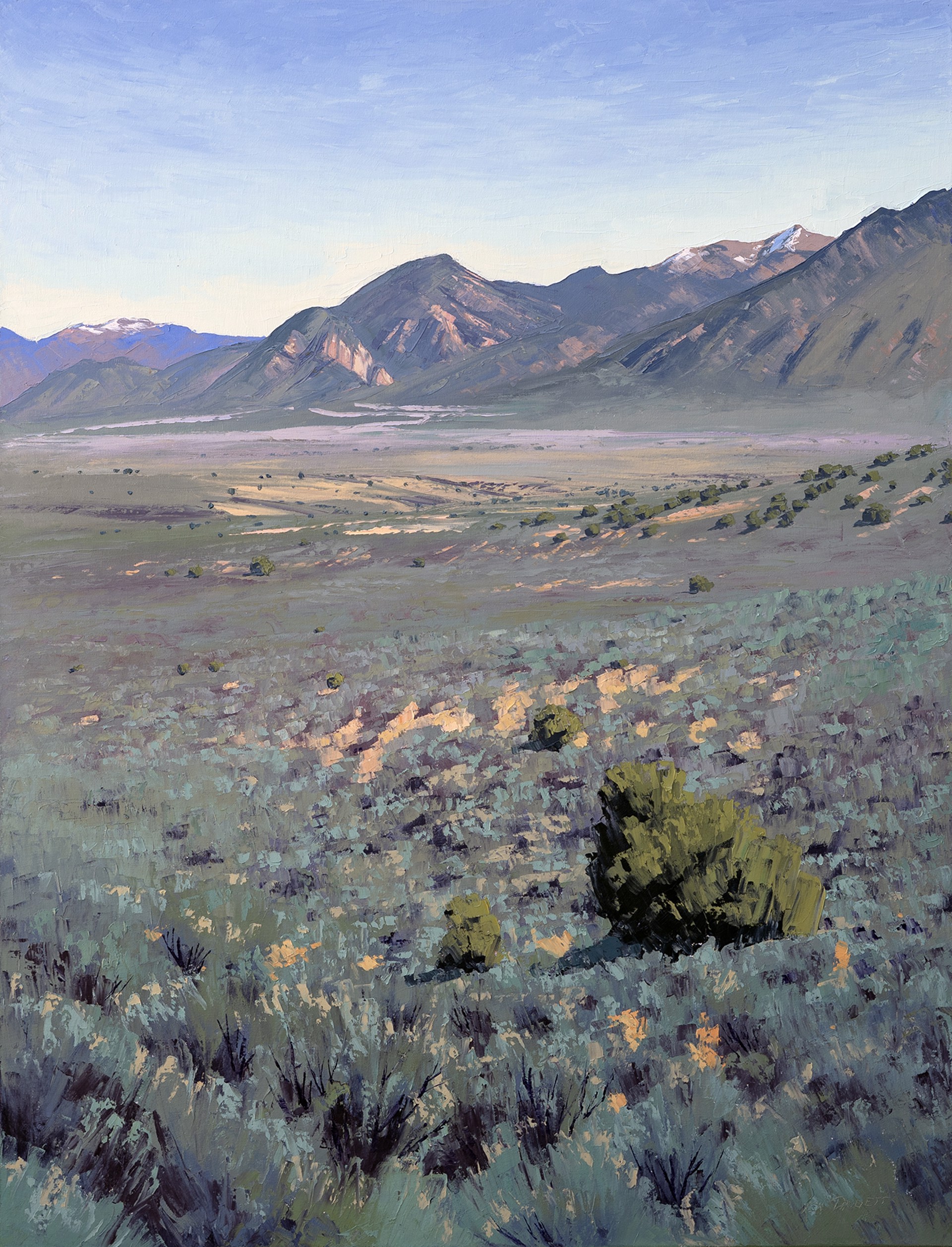Taos Mountains in Spring by Ken Daggett