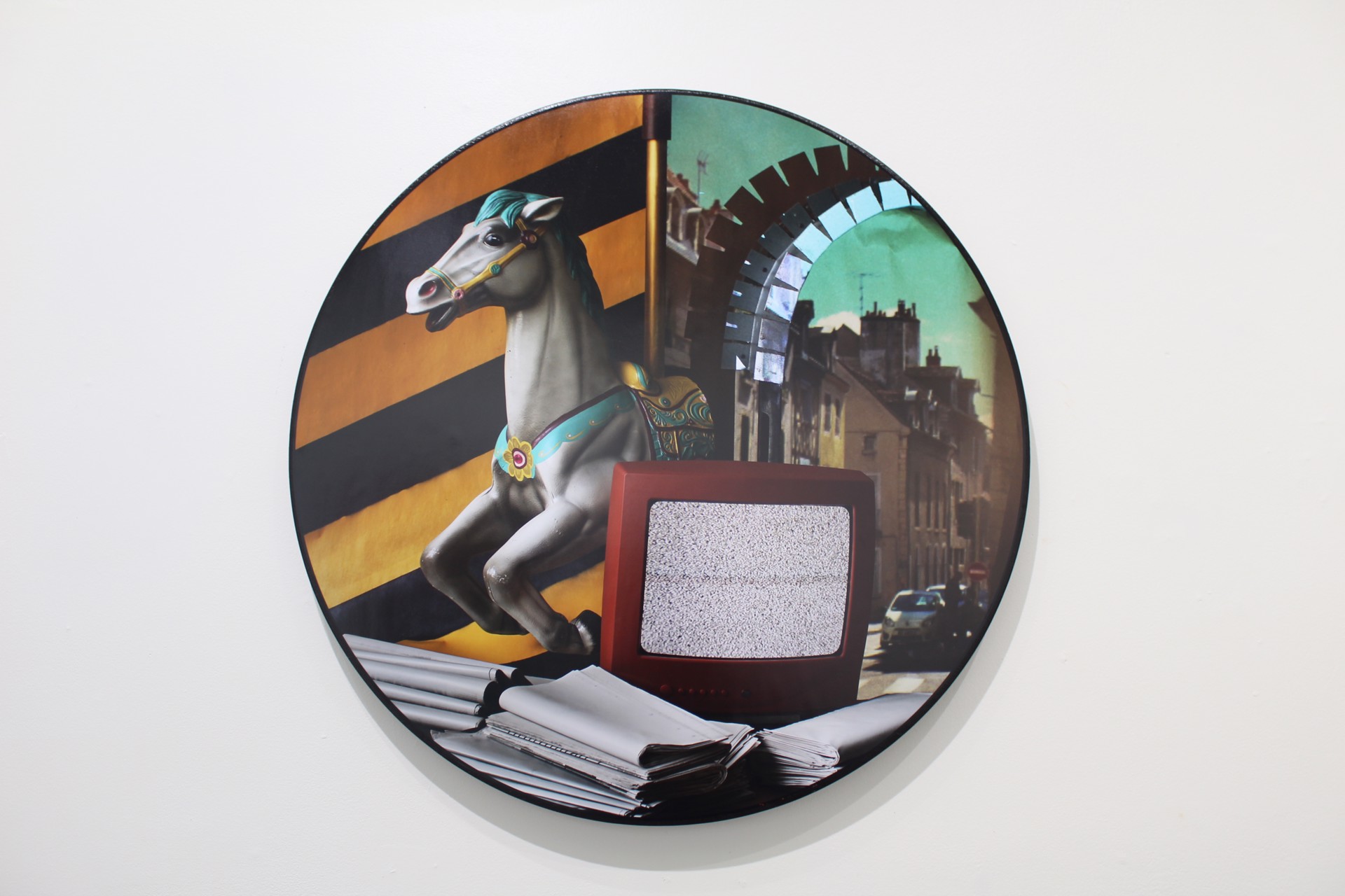 Carousel Horse with TV by Matt Morris