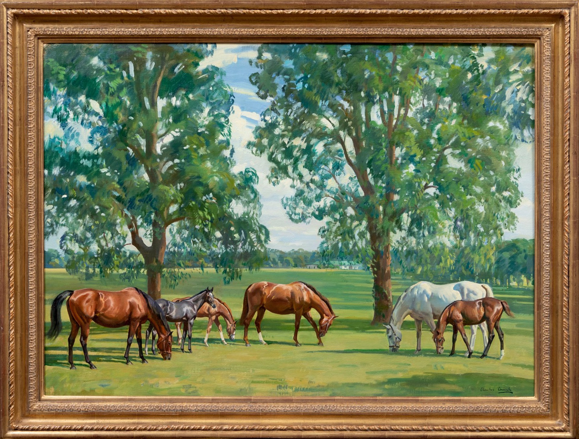 Gainsway Mares and Foals Commission by Charles Church