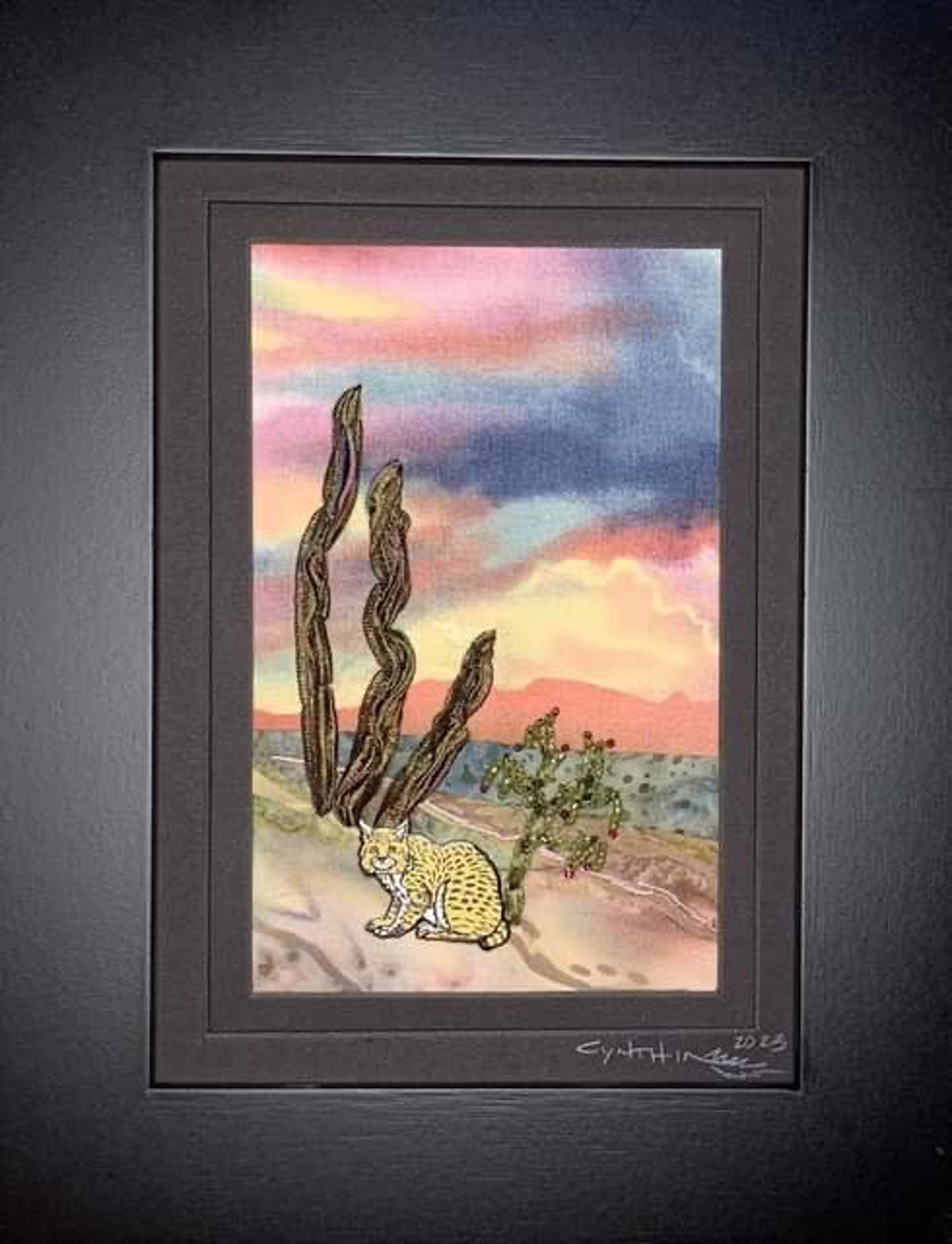 Cactus Cat by Cynthia Sequanna