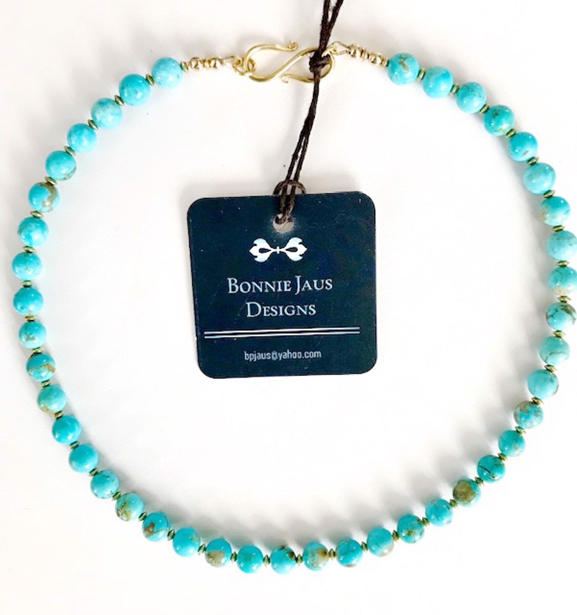 Necklace - Kingman Turquoise (Stabilized) by Bonnie Jaus