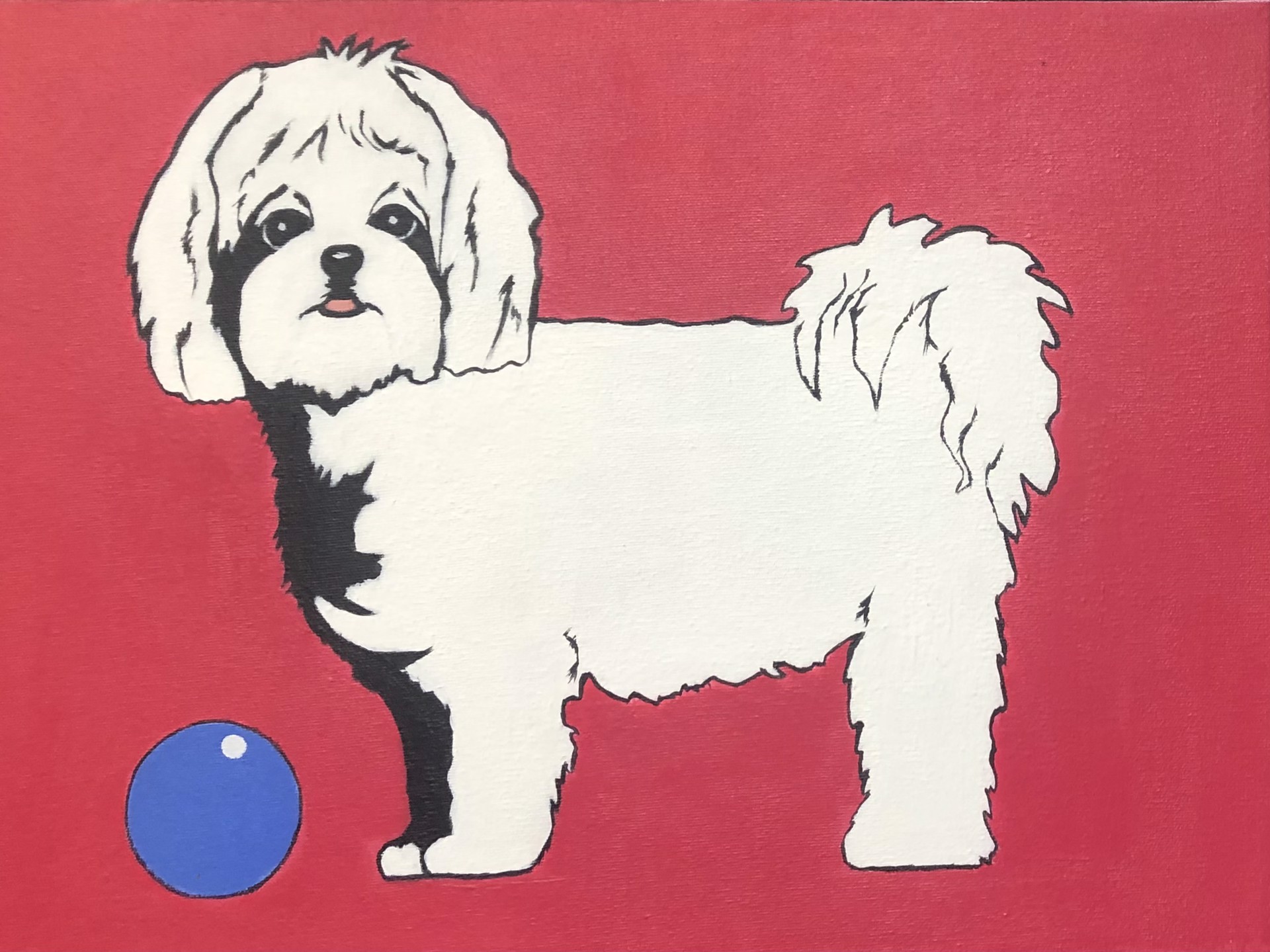 Pop Dog- Maltese by Gloria Lee
