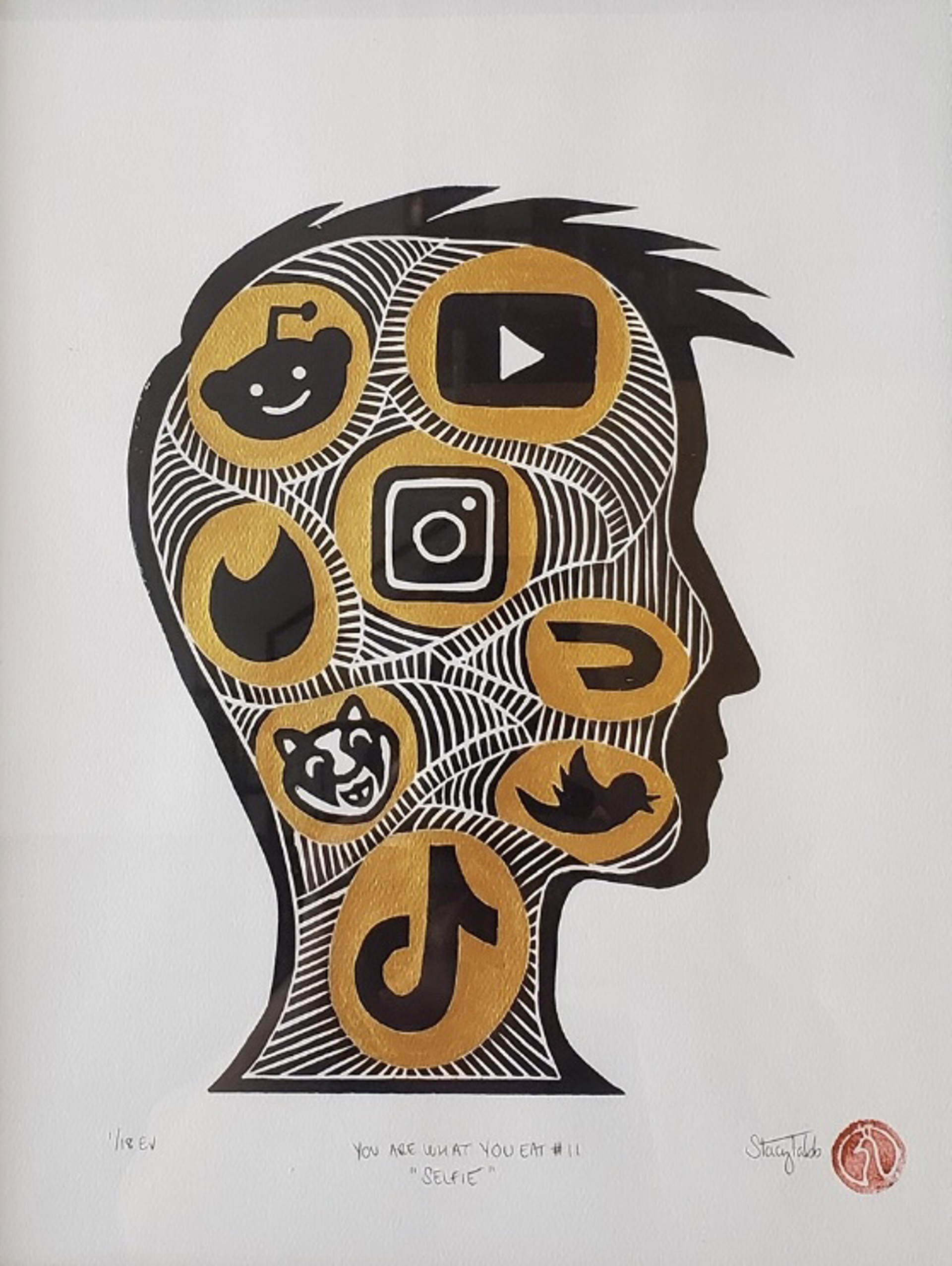 You Are What You Eat: Selfie (Unframed) by Stacy Tabb