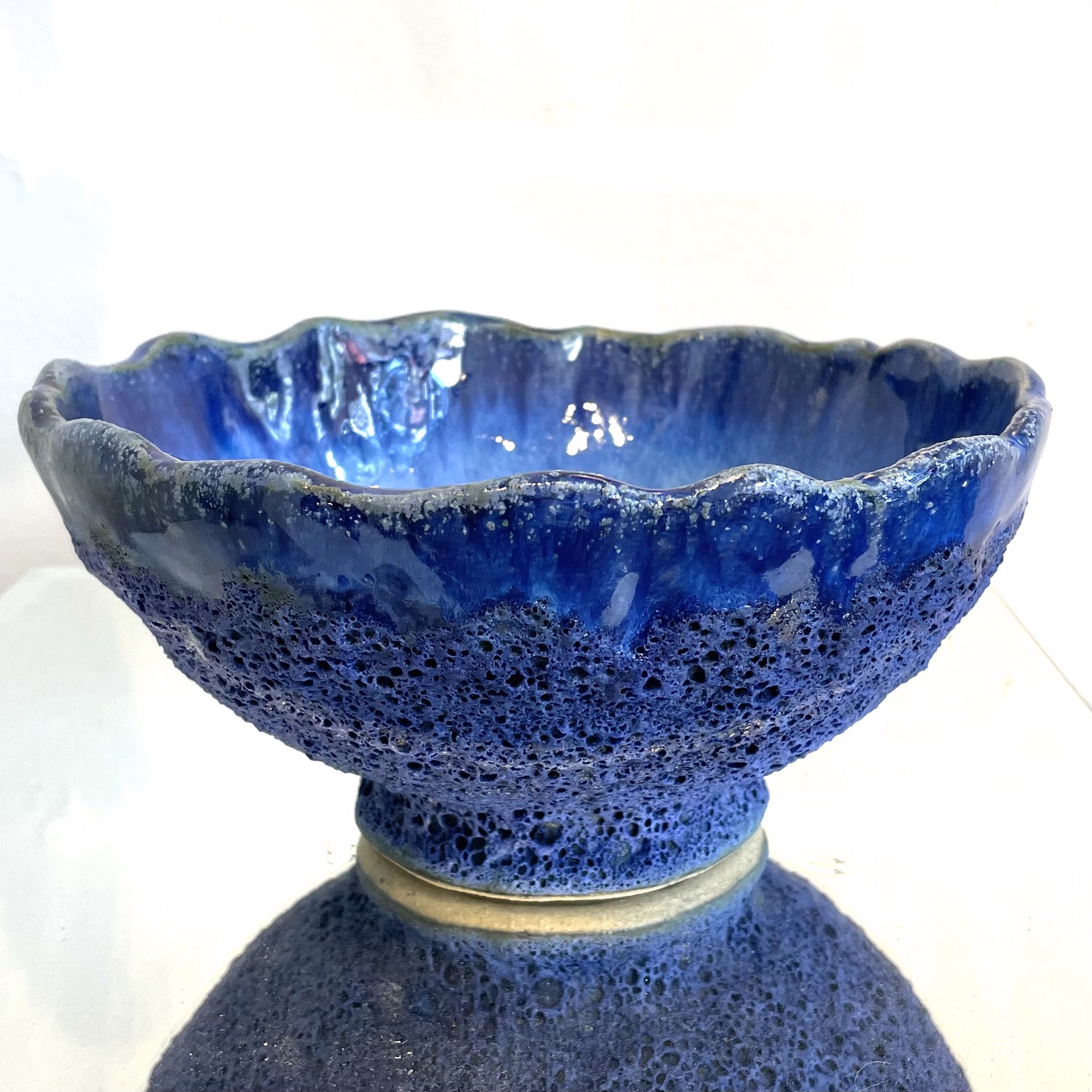 Medium Cobalt Blue Bowl MB23-03 by Marty Biernbaum