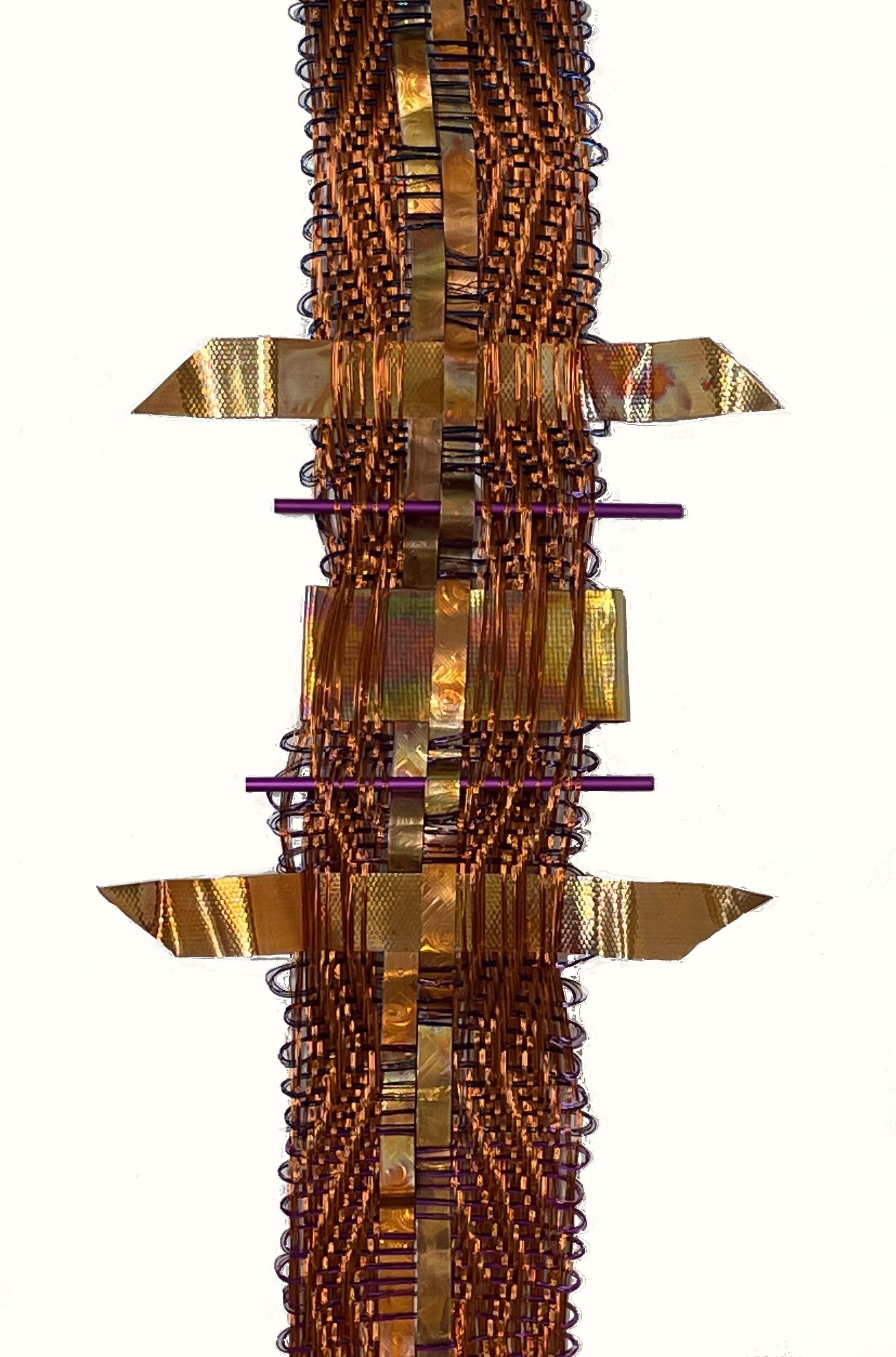 Shangri-La Rainbow Copper Weaving  by Susan McGehee