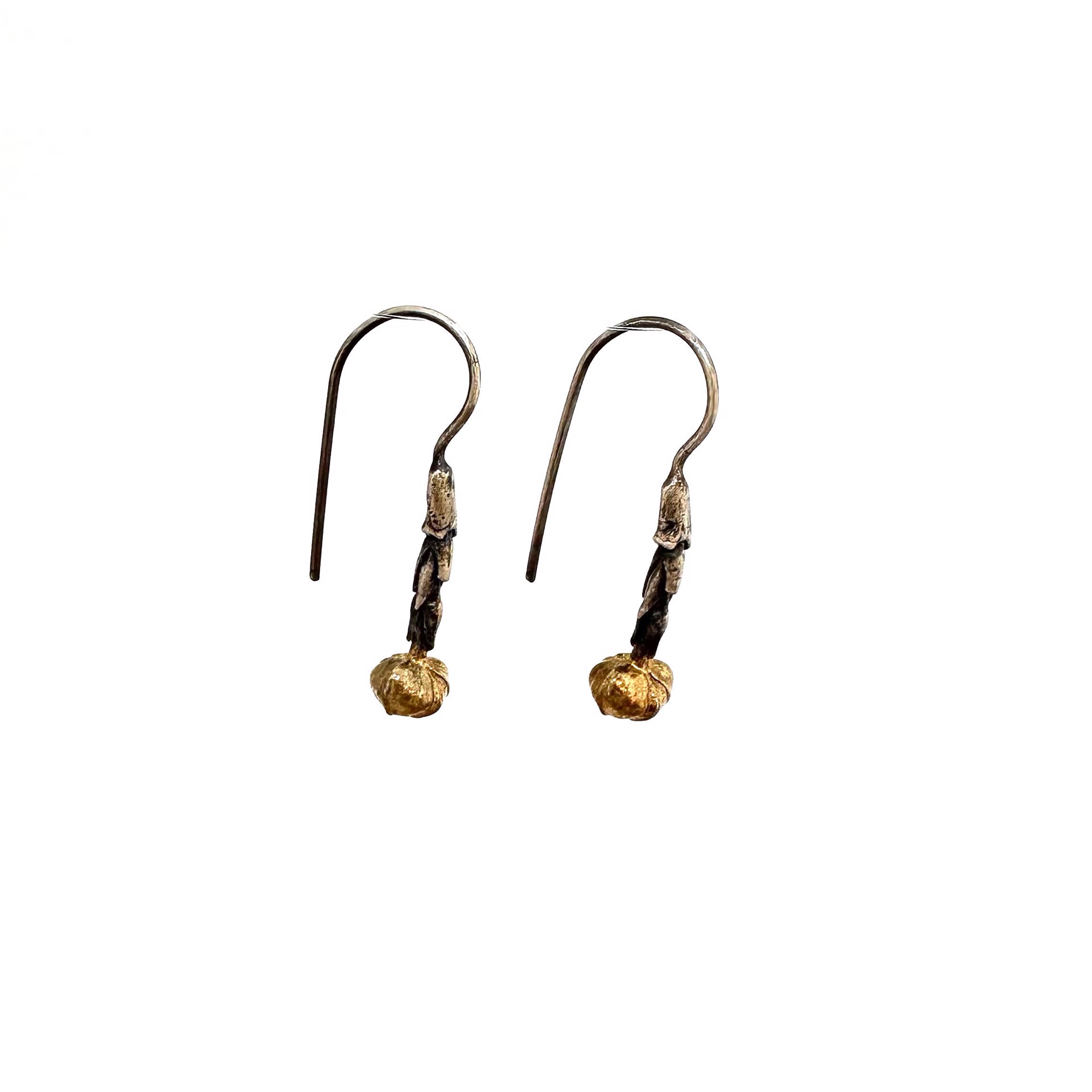 Hawthorn Earrings w/ 24k gold by Sara Thompson