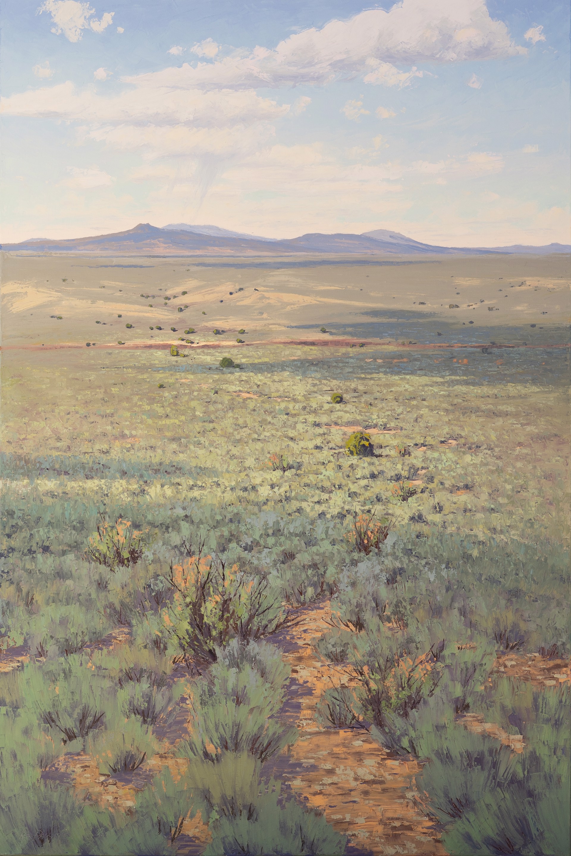 Taos Mesa and Virga by Ken Daggett