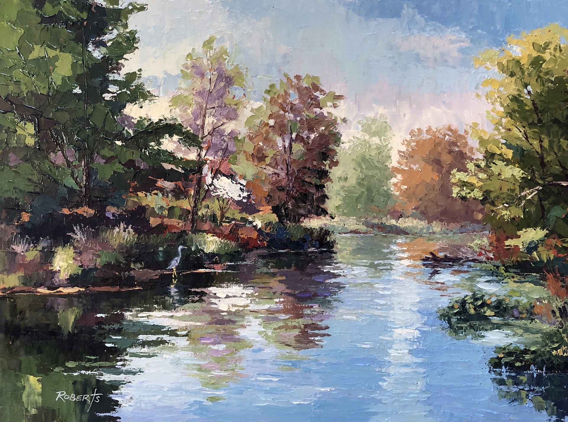 Life Along the River - SOLD by Robin Roberts