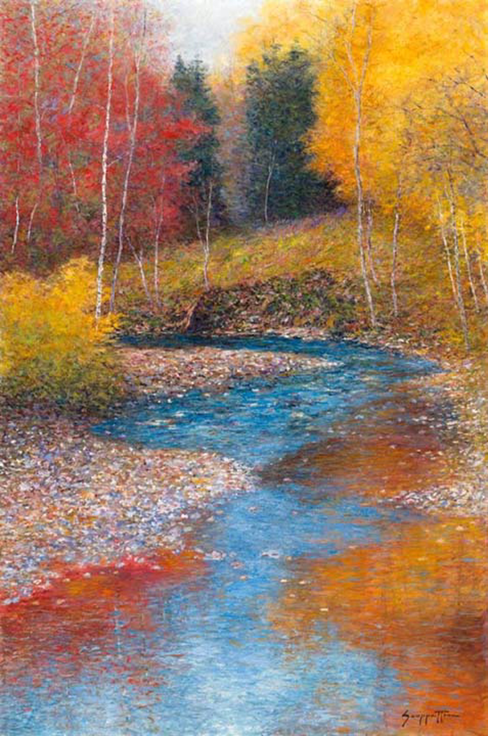 Autumn Stream by James Scoppettone