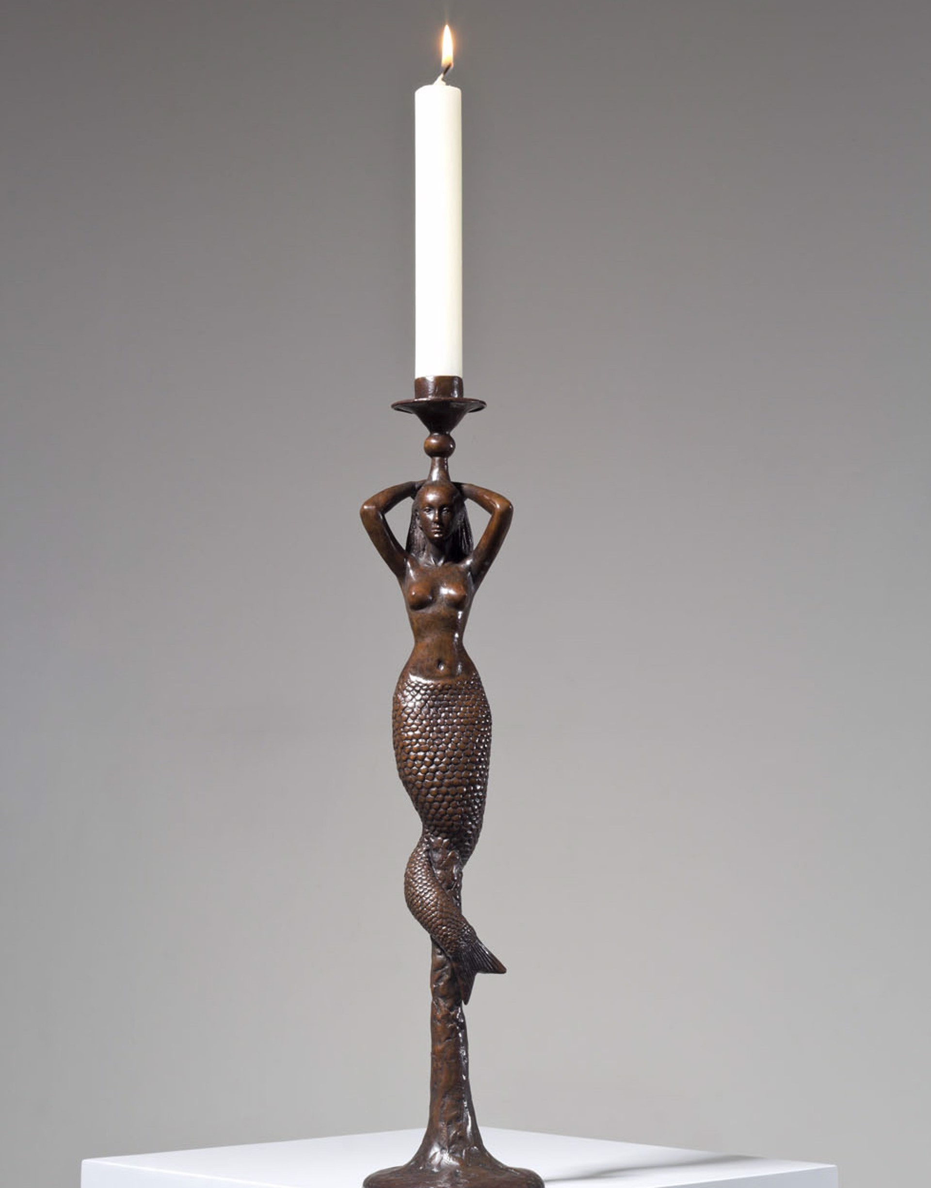 Mermaid Candlestick - small by Sergio Bustamante (sculptor)
