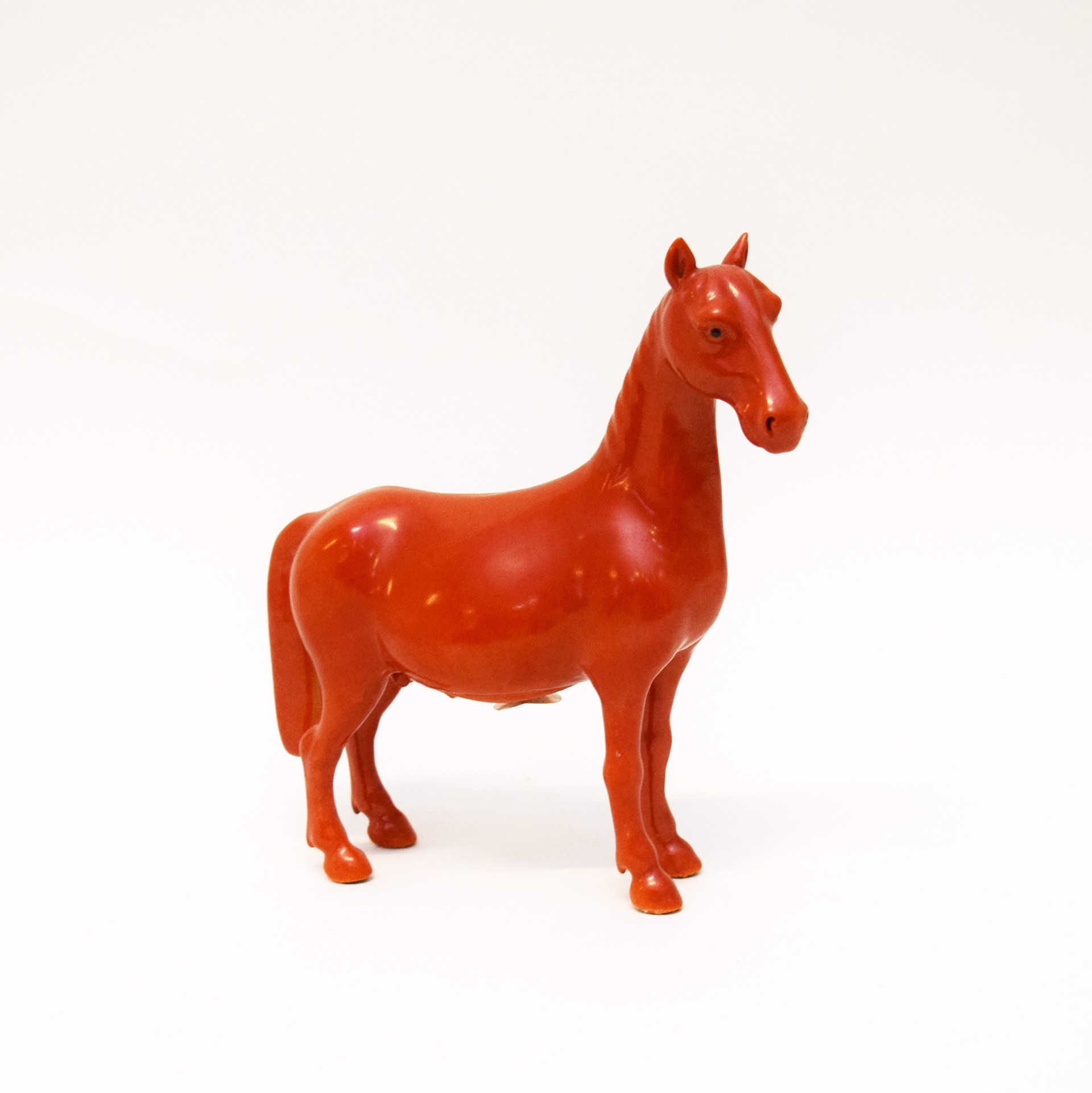 SMALL RED EXPORT FIGURE OF A HORSE