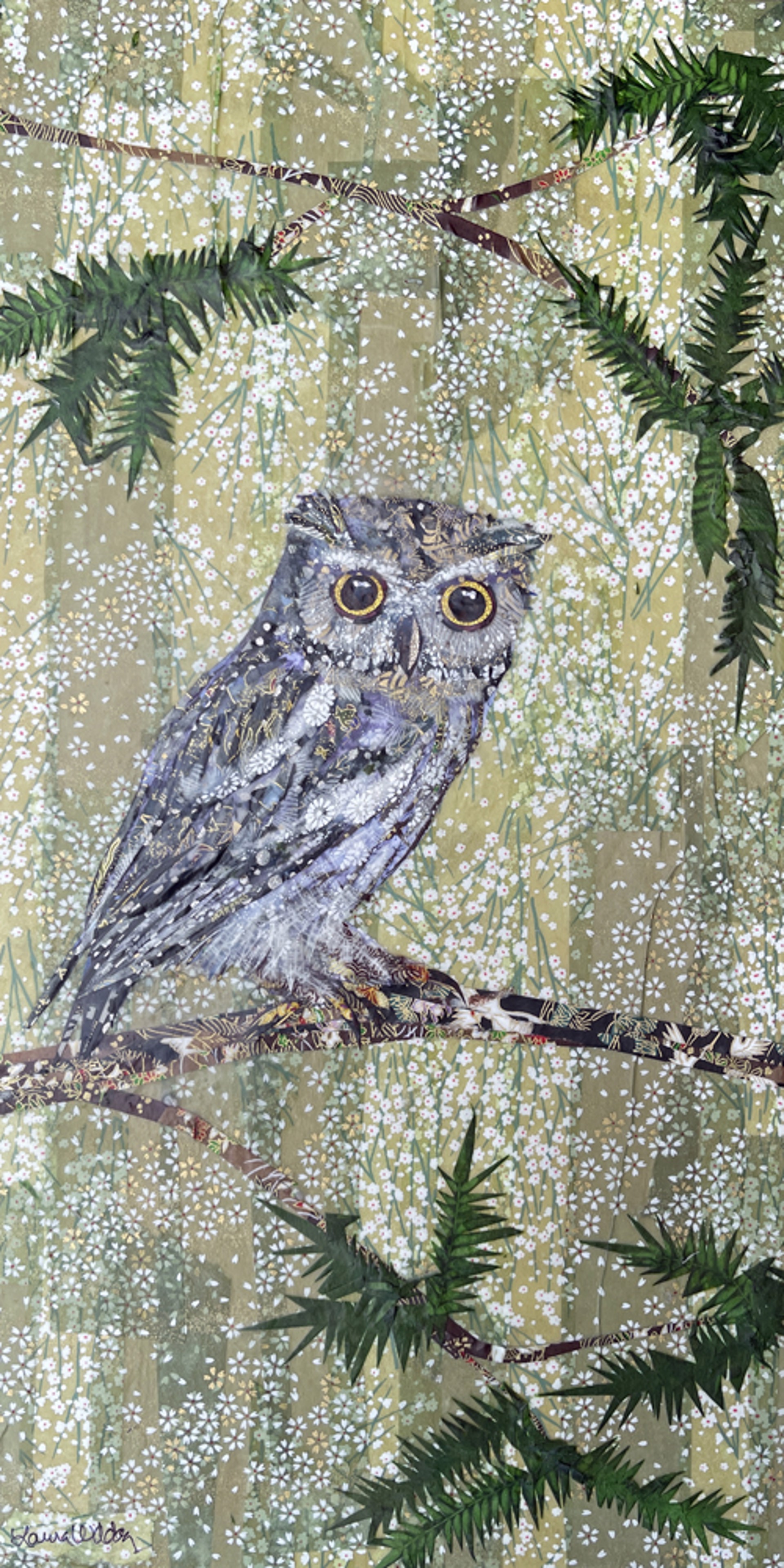 Eastern Screech Owl - SOLD! by Laura Adams