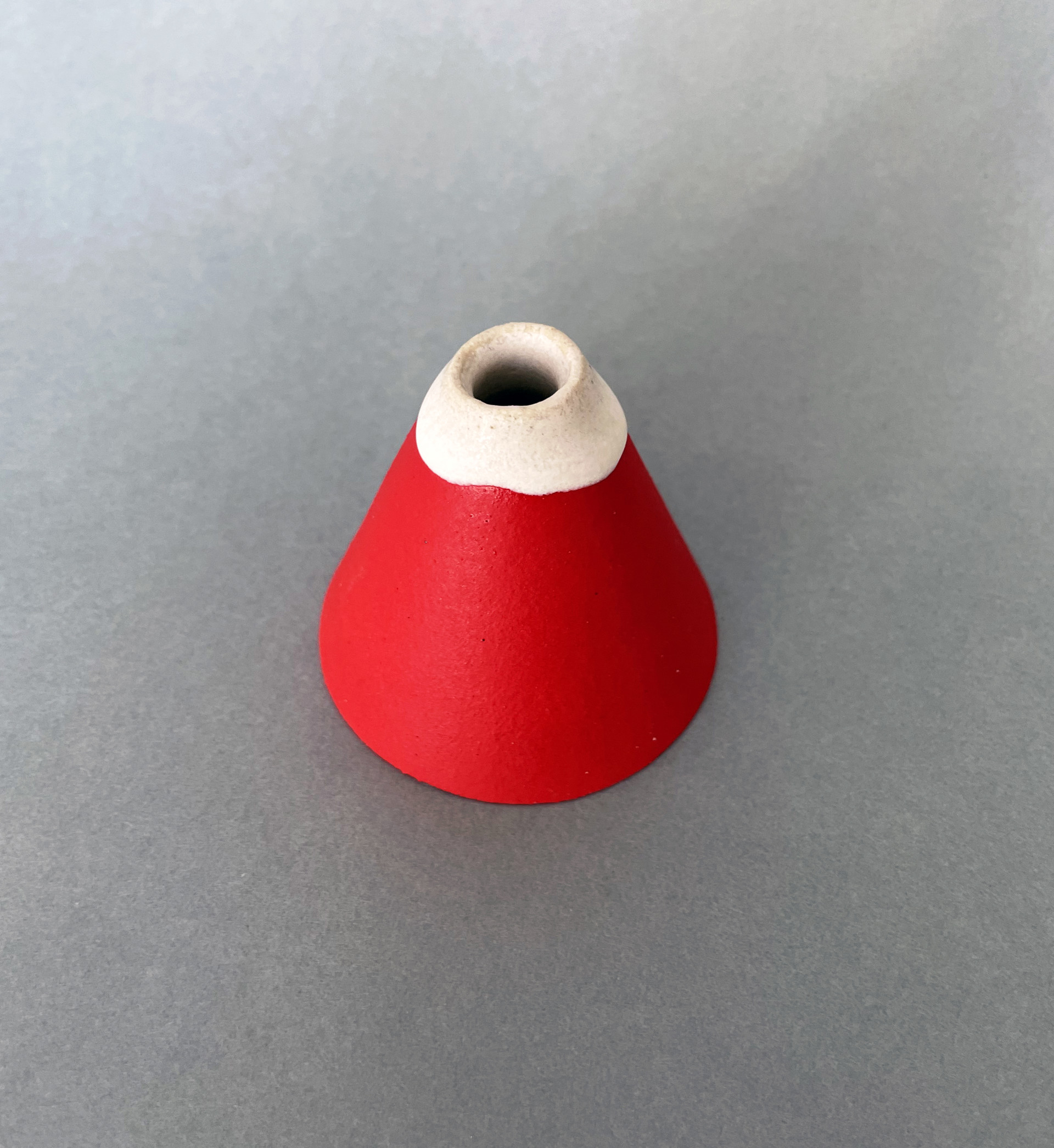 Red Cone Vase by Bean Finneran