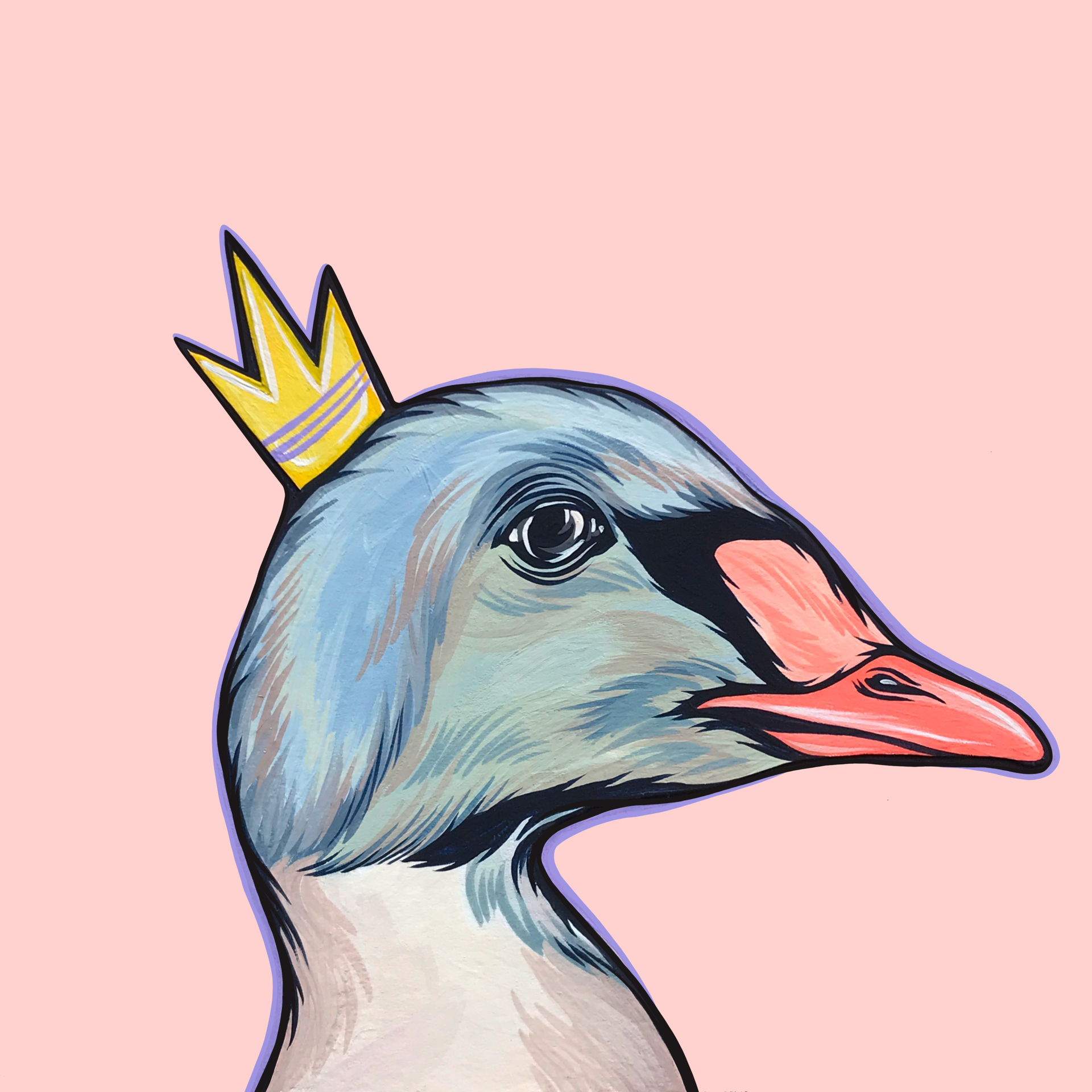 Mighty Ducks Purple Crown by Kaitlin Ziesmer