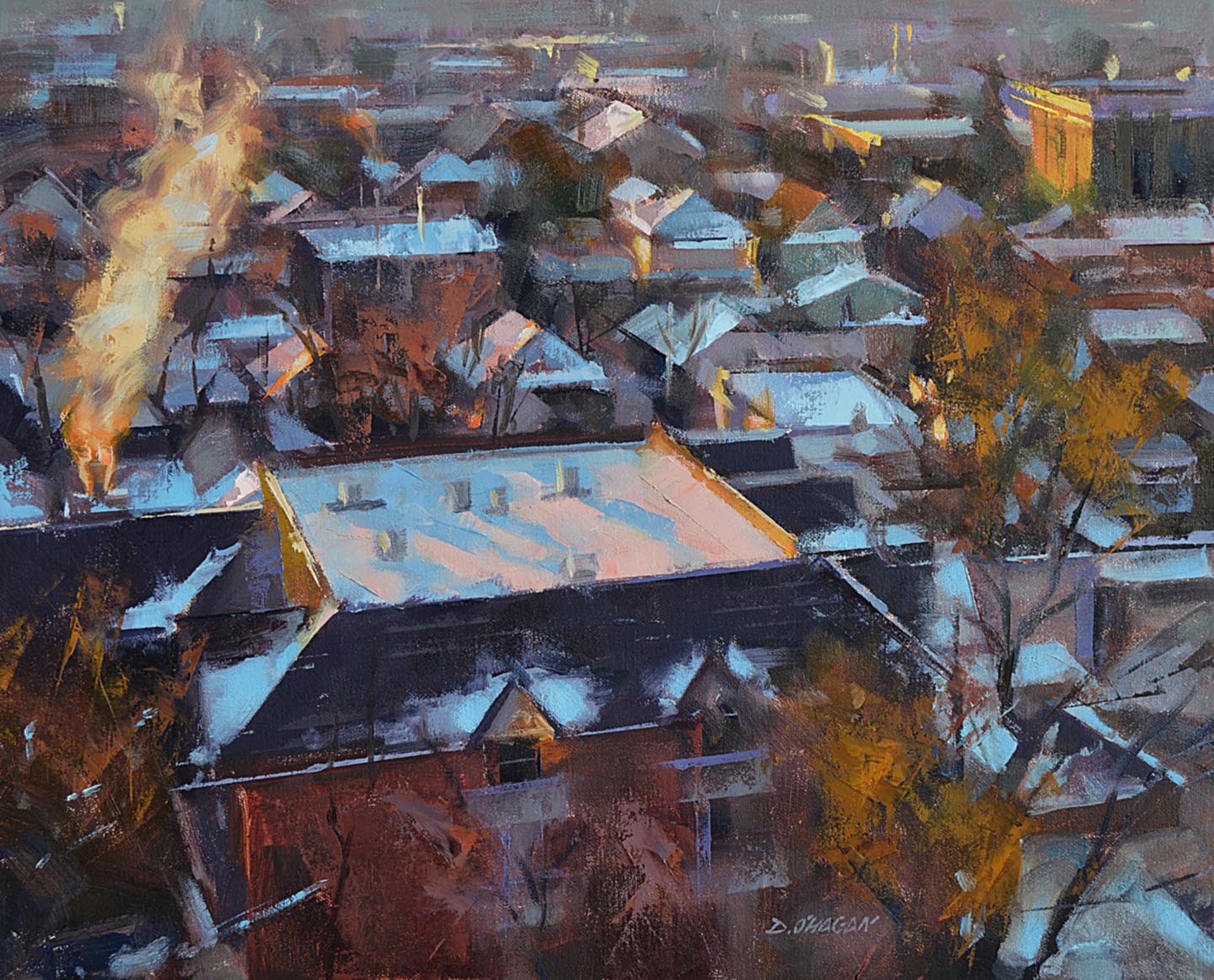 Winter Sunset, Denver by Desmond O'HAGAN