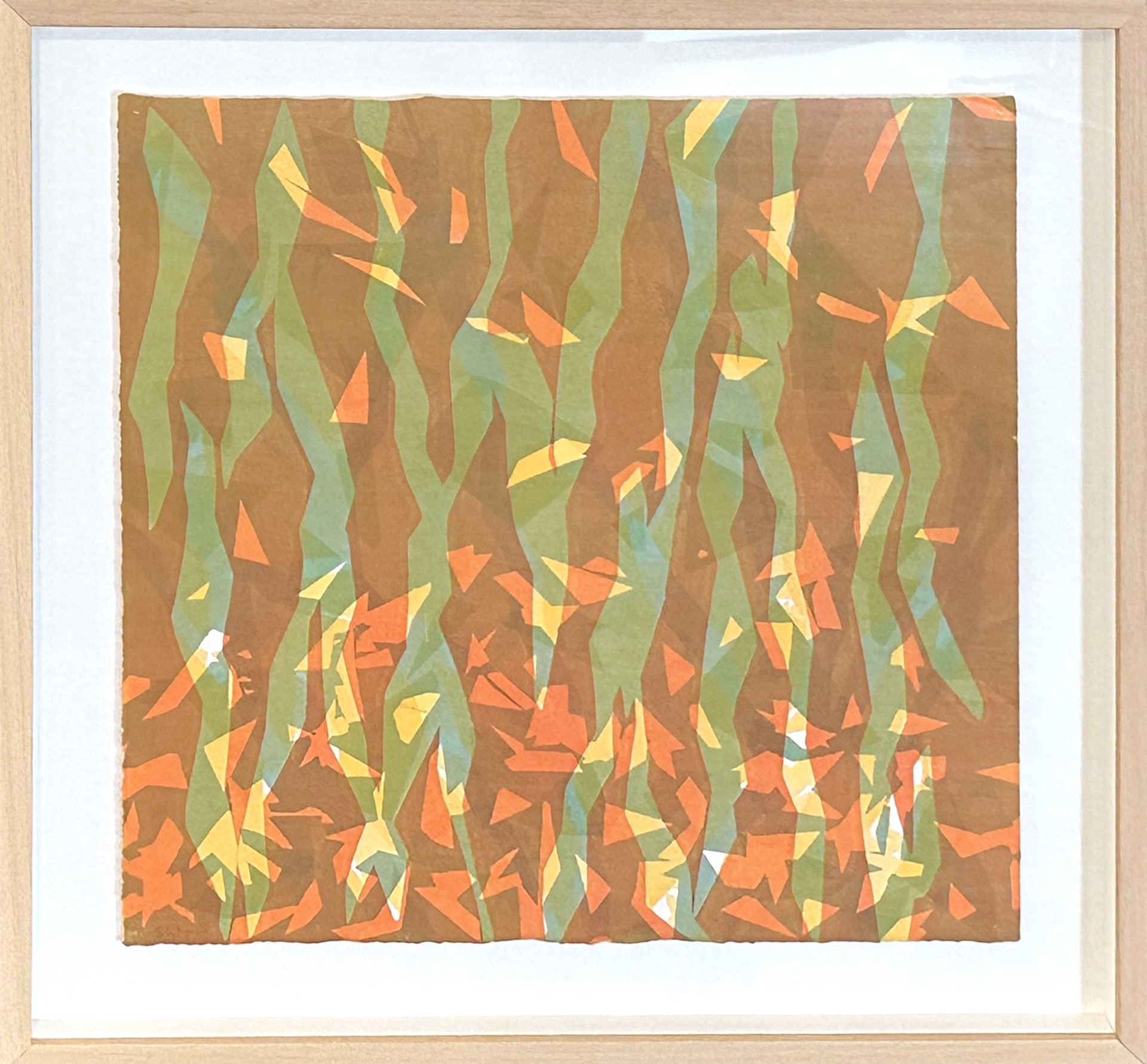 Orange / Green 1 by Susu Meyer Prints