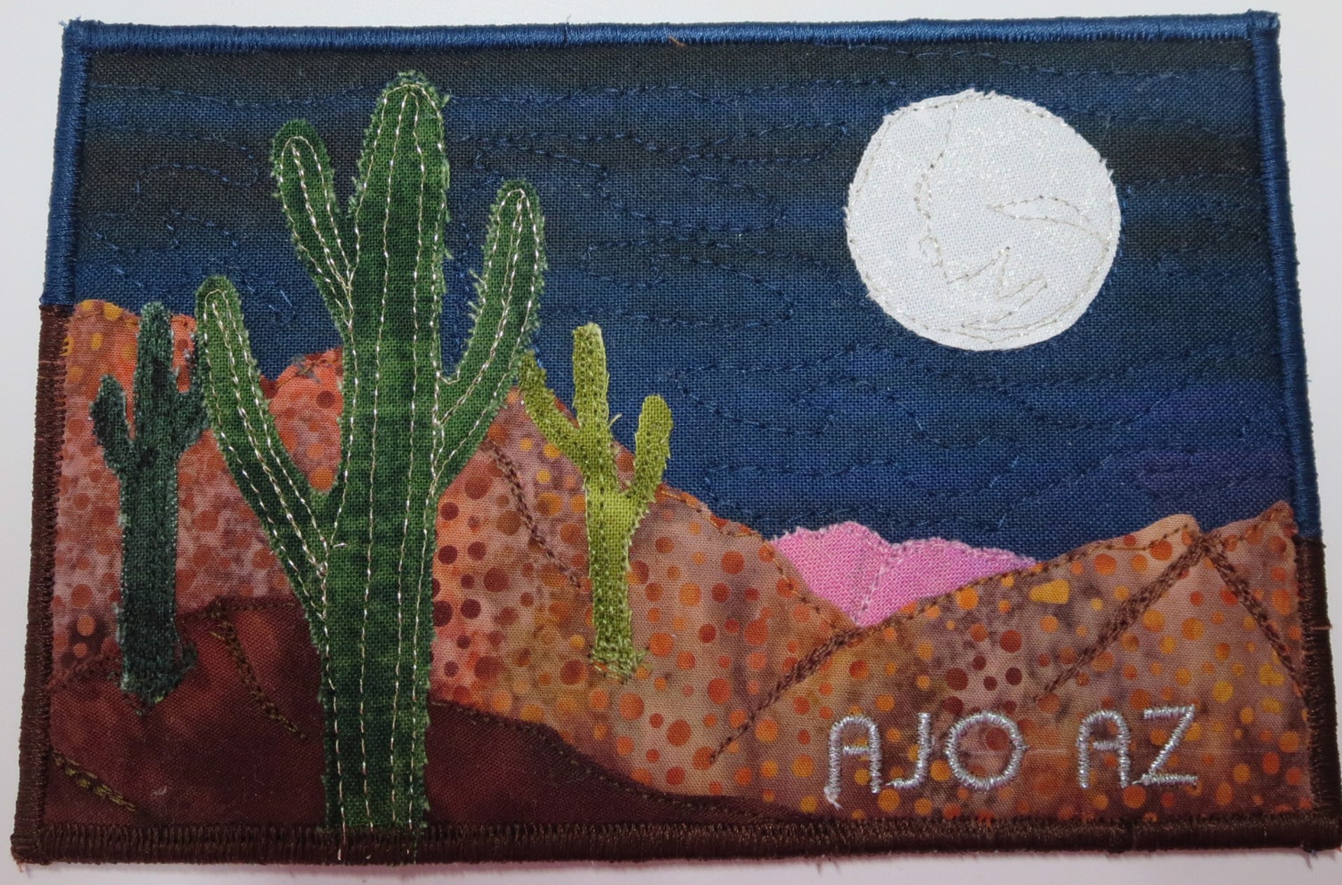 Saguaros at midnight 2 by Cheryl Langer