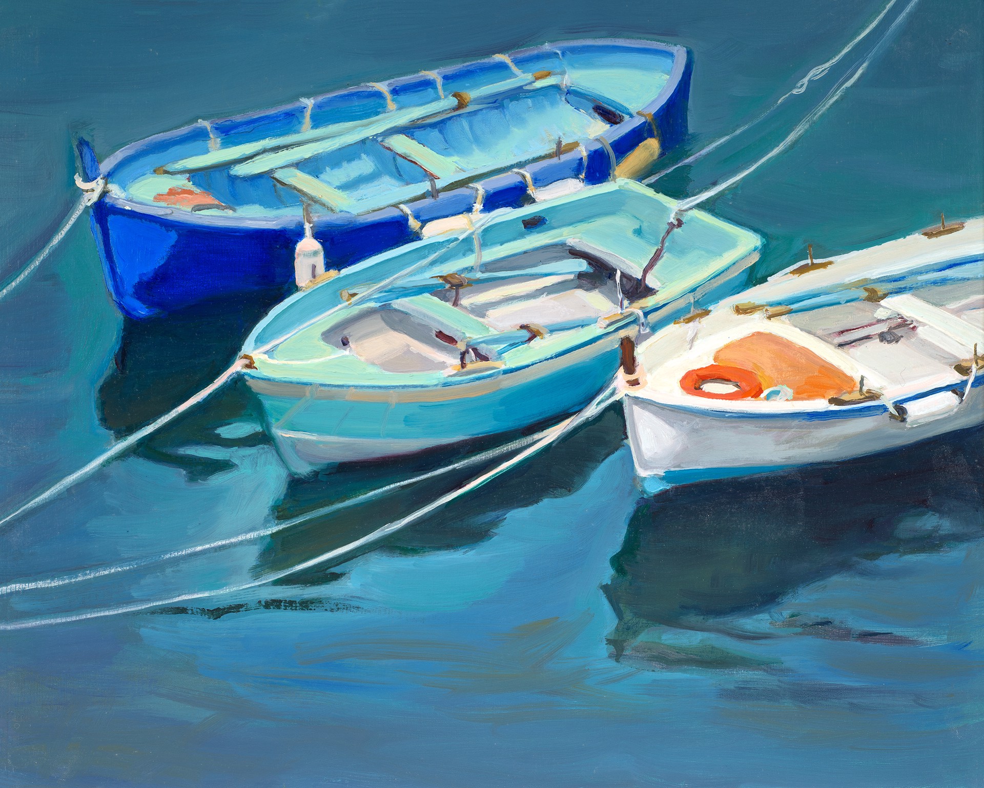 1273-18 Three Boats by Carol Parker