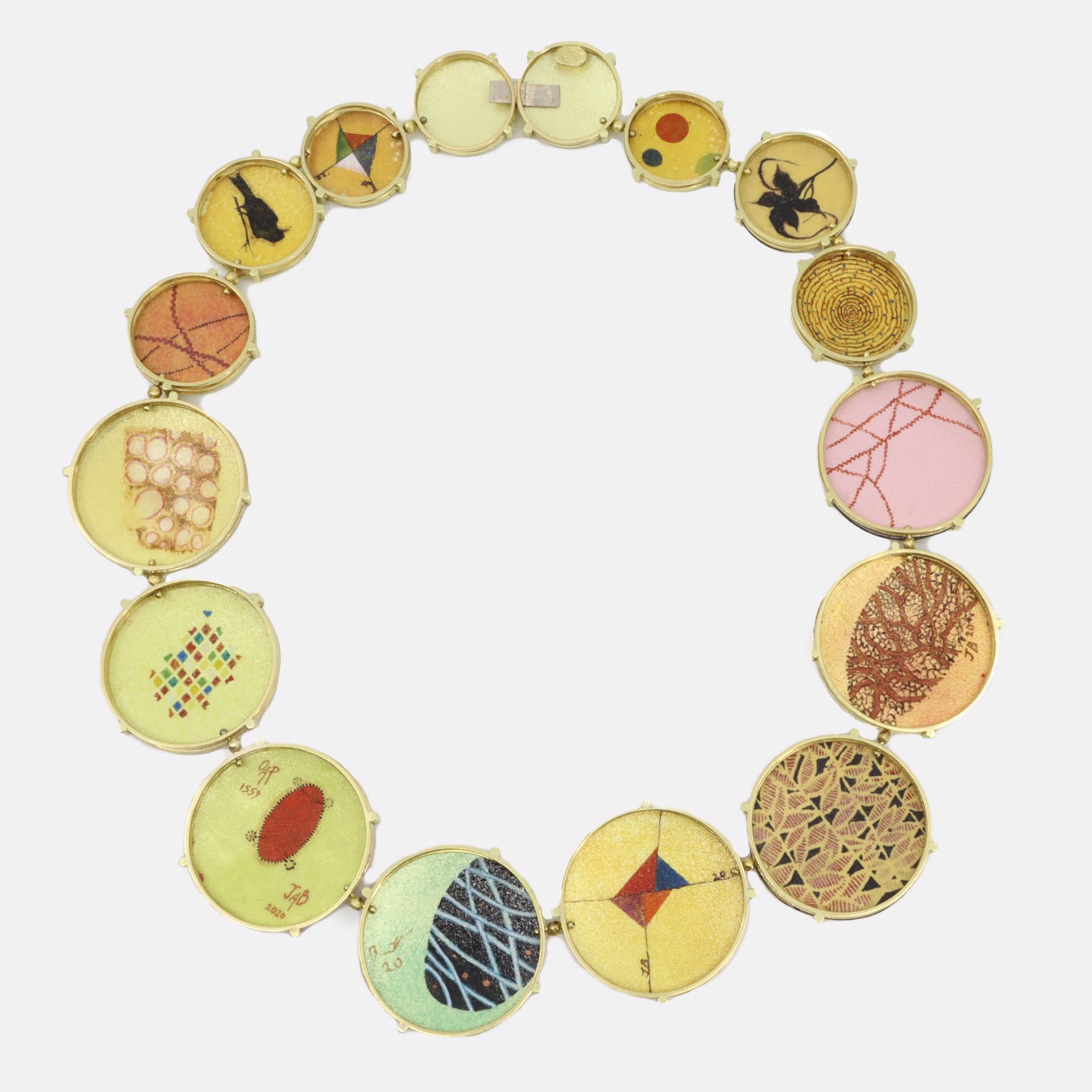 Ravenna Golds (Necklace), 2022 by Jamie Bennett