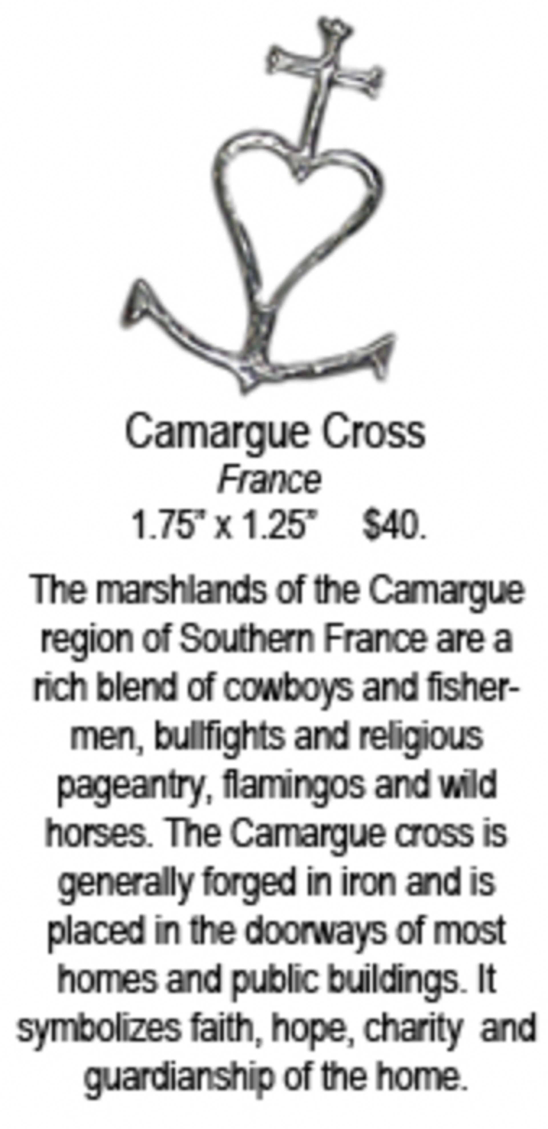 Pendant - Camargue Cross 9547 by Deanne McKeown