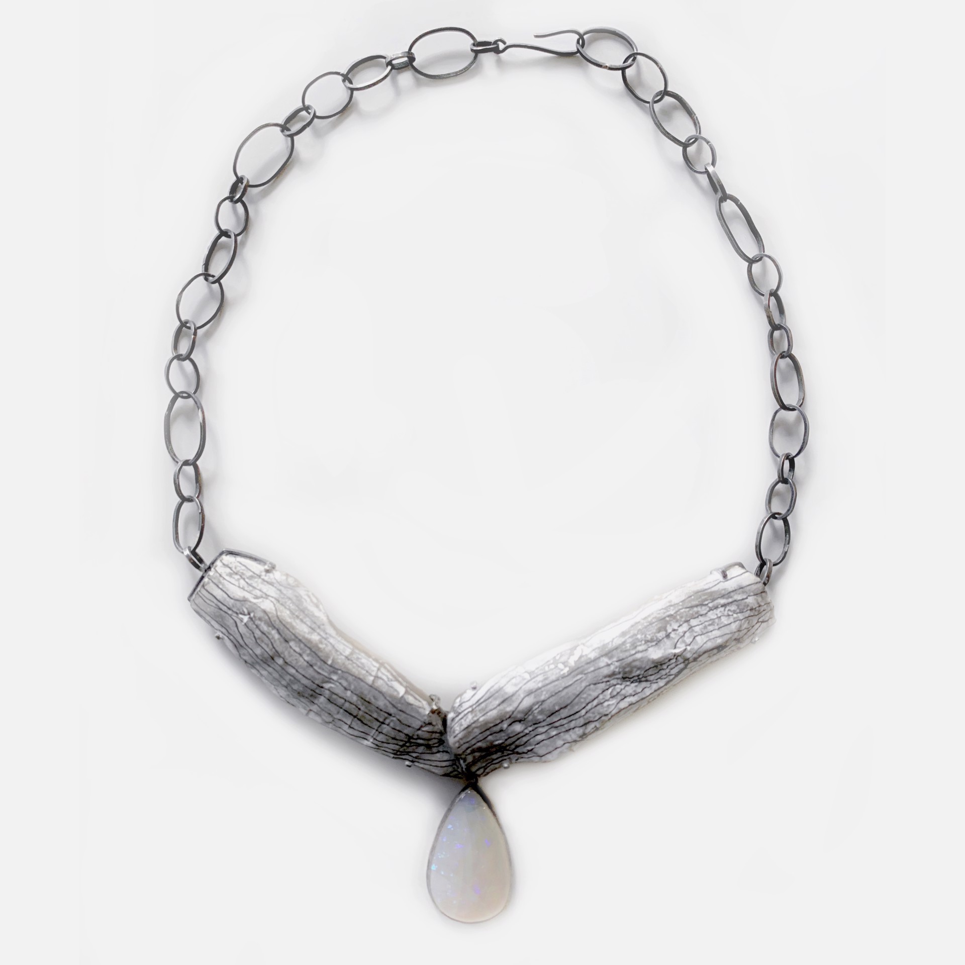 Opal Drop Necklace by Bettina Speckner