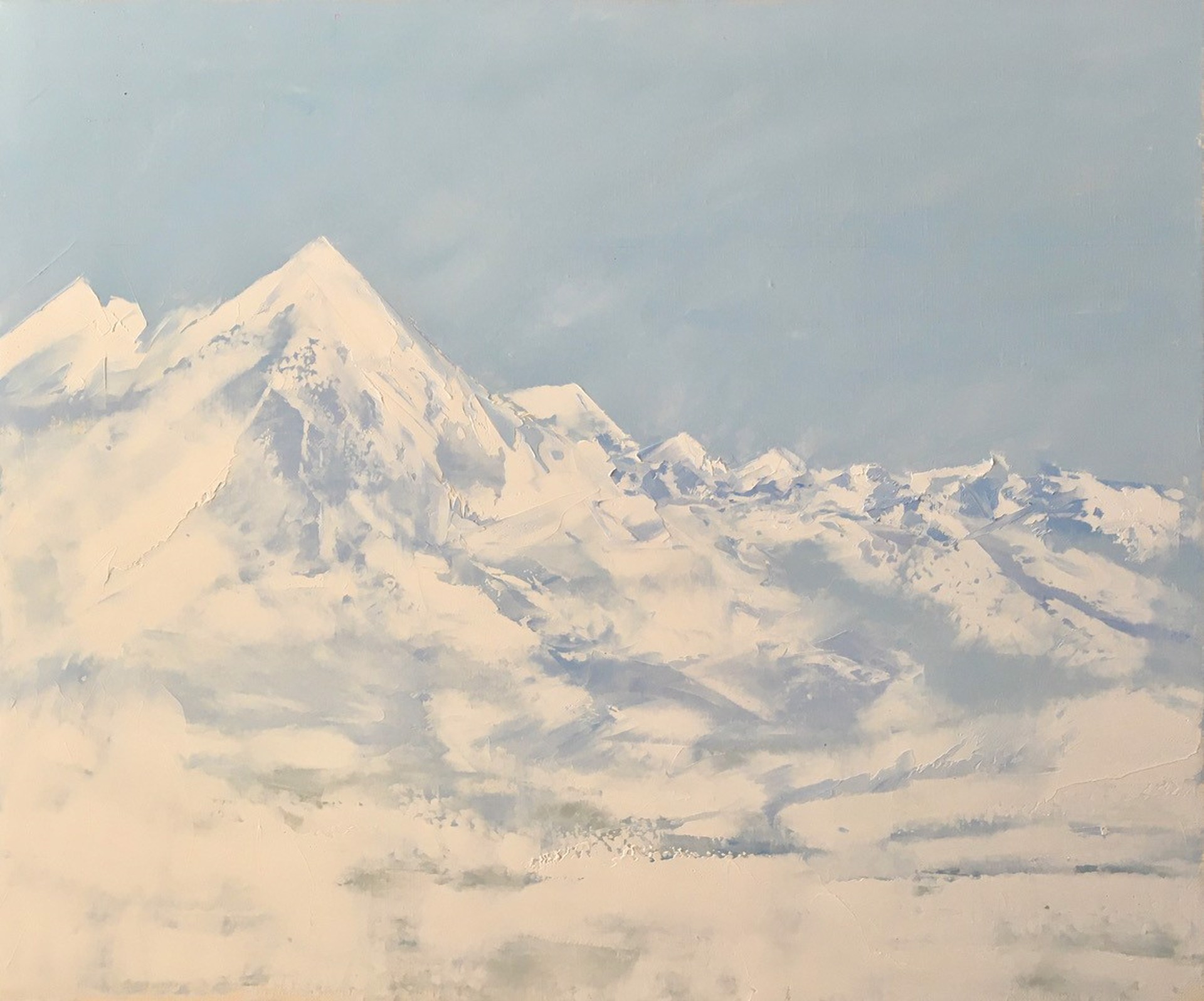 Snowy Peaks by Sandra Pratt