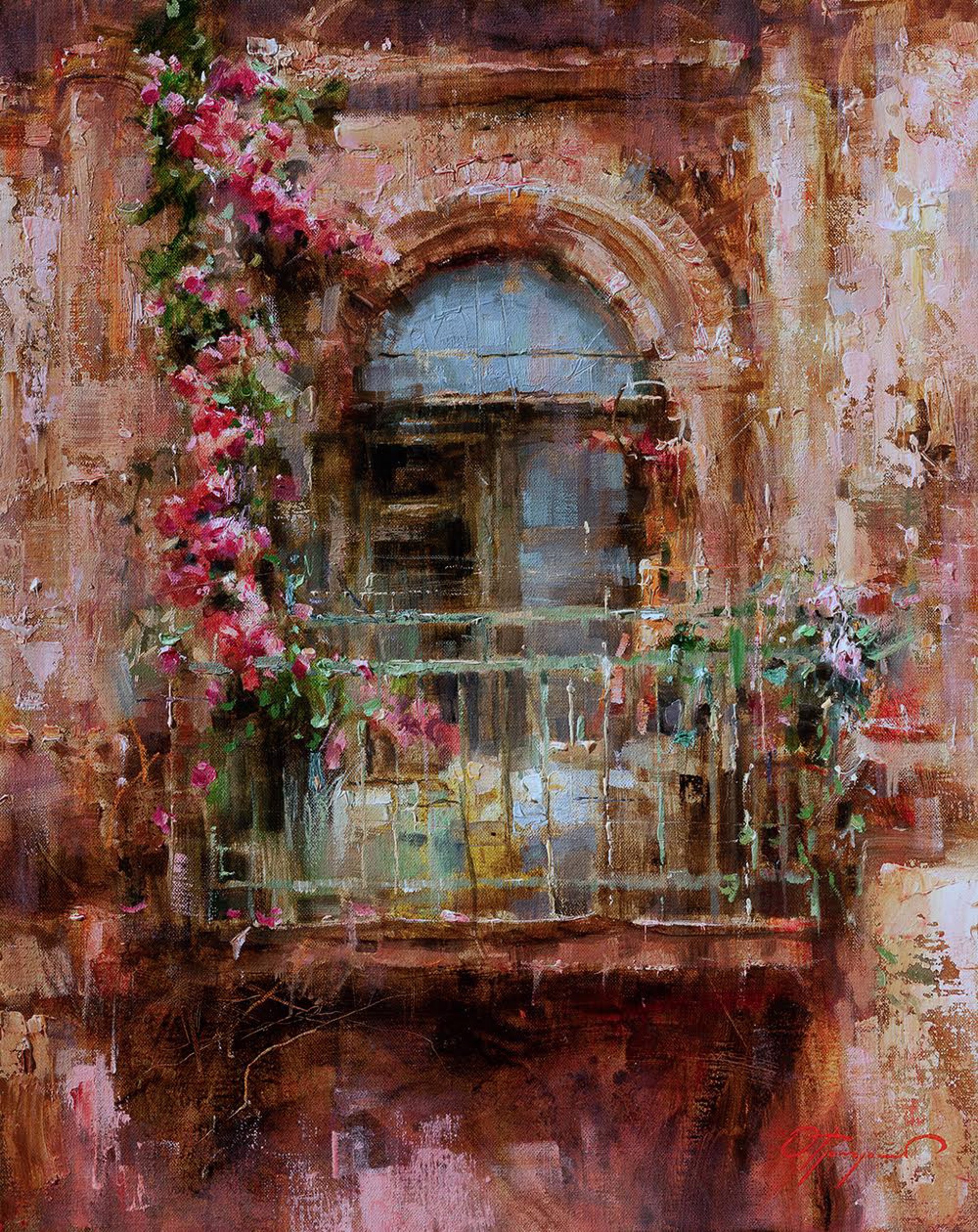 Old Balcony by Oleg Trofimov