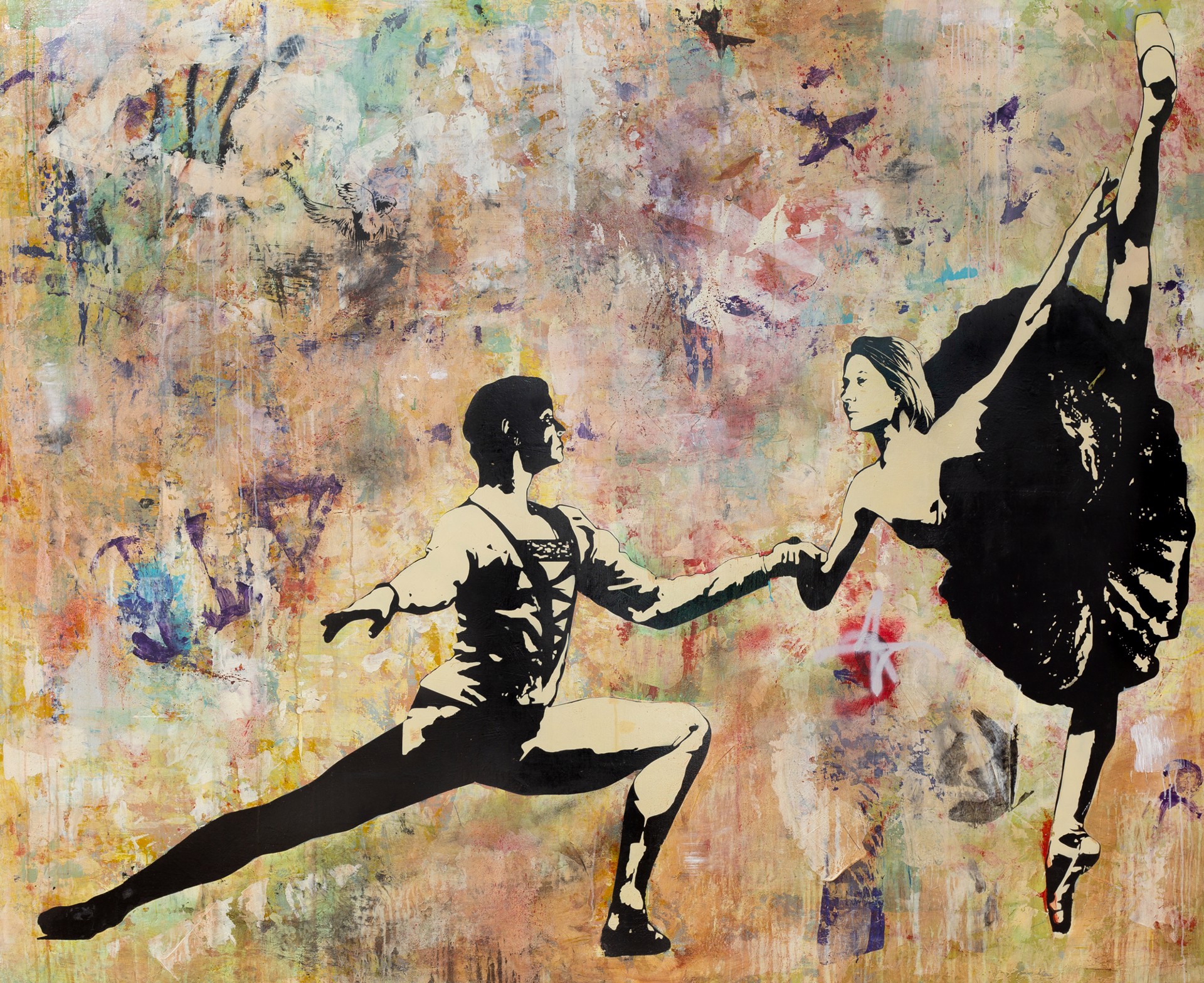 Great Dancers by Blek le Rat