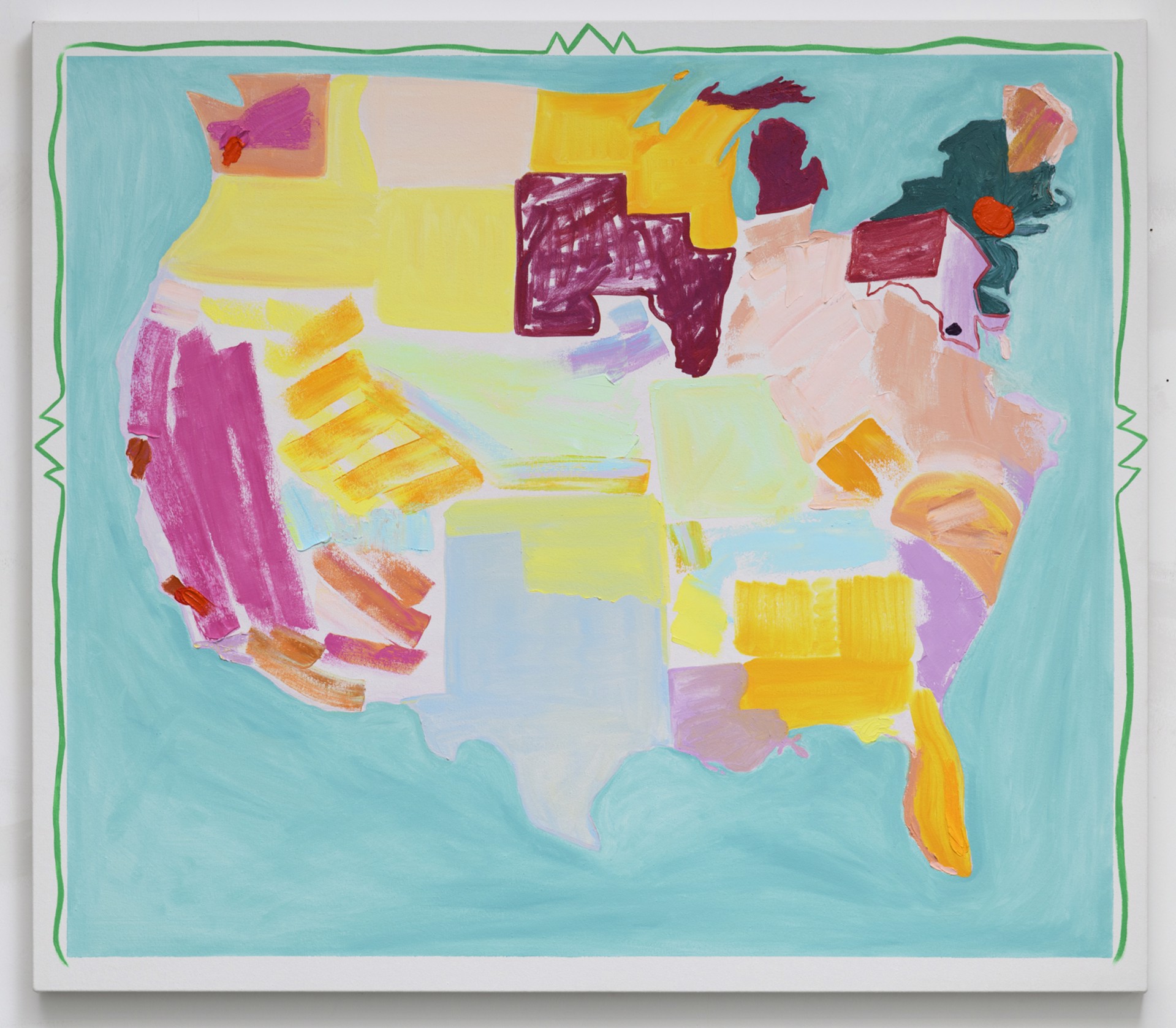 USA Spring Map by Susan Lizotte