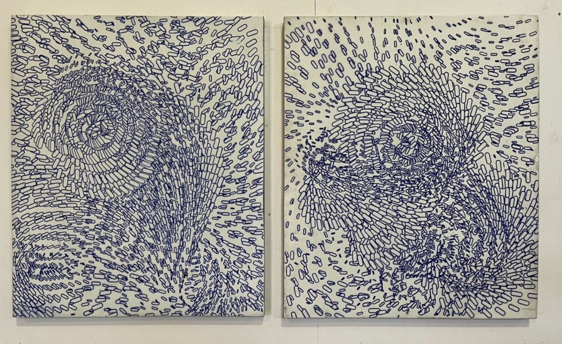 Blue Print 1 (left) by Randy Colosky