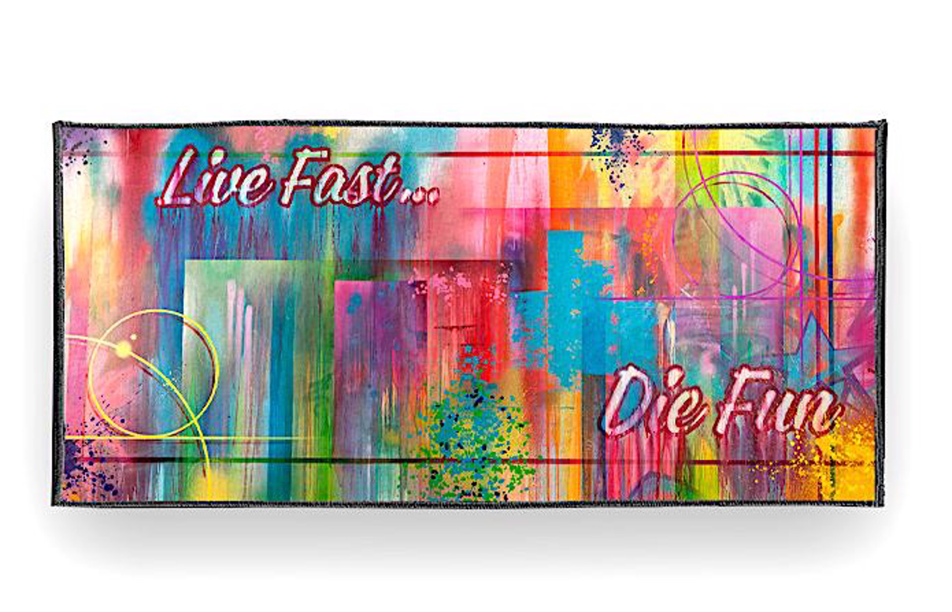 Live Fast - Die Fun Rug by Risk