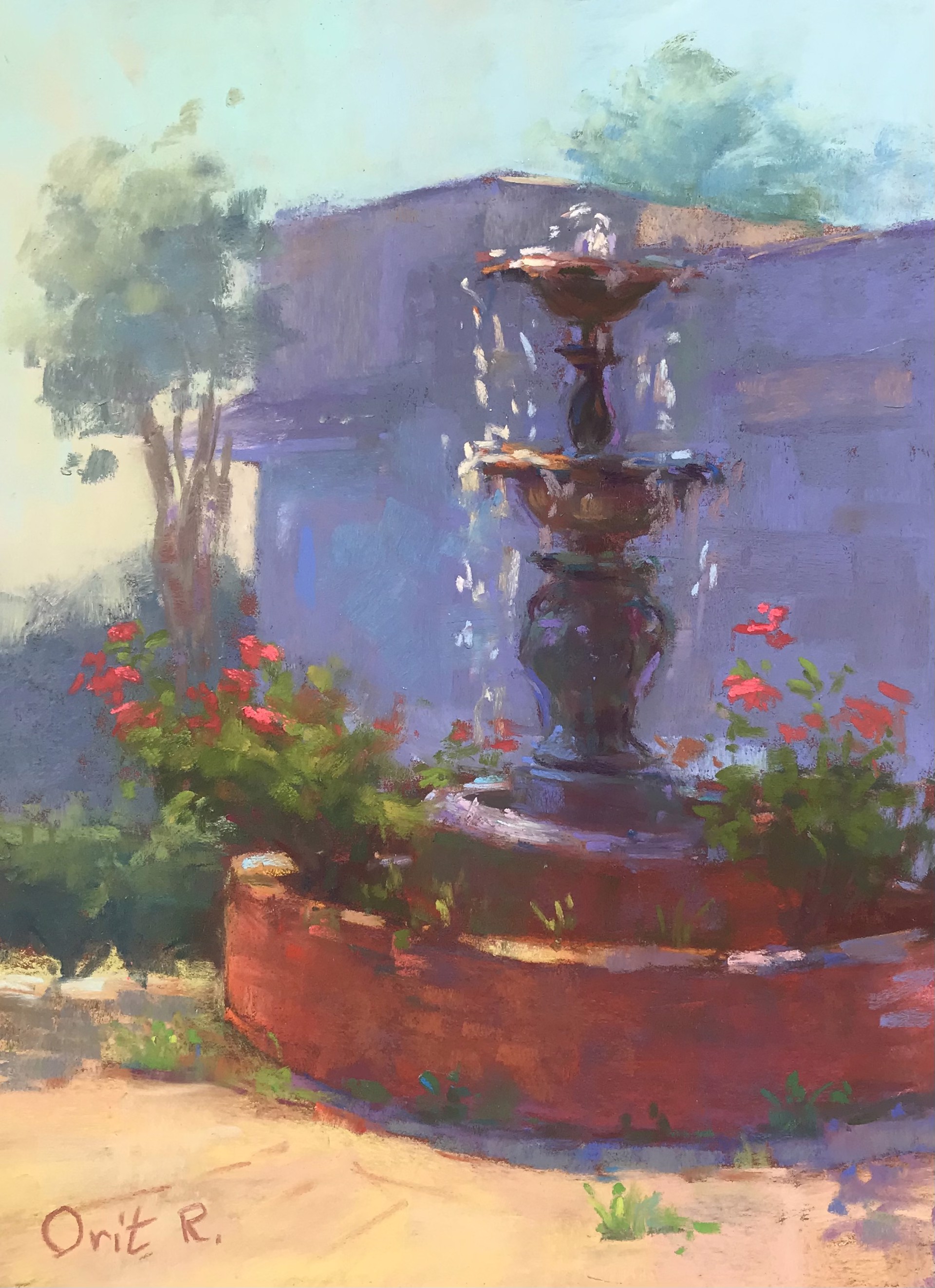 Rosy Fountain by Orit Reuben