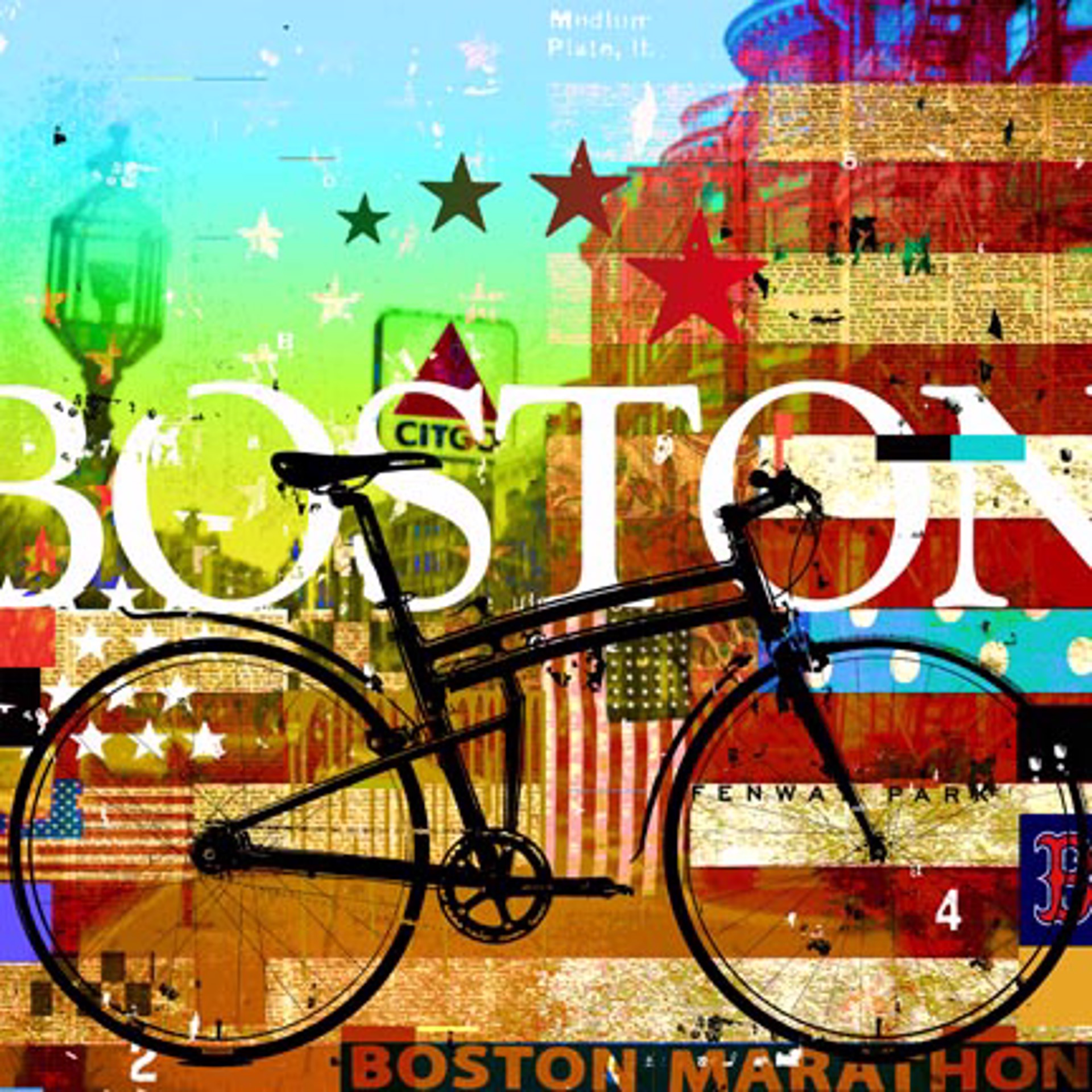 Boston Bike by Mark Andrew Allen